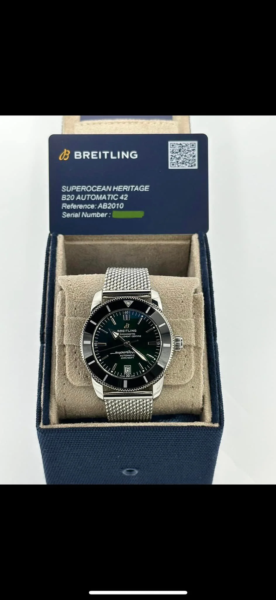 2023 Breitling Superocean Heritage 42mm AB2010 Green Dial - Image 12