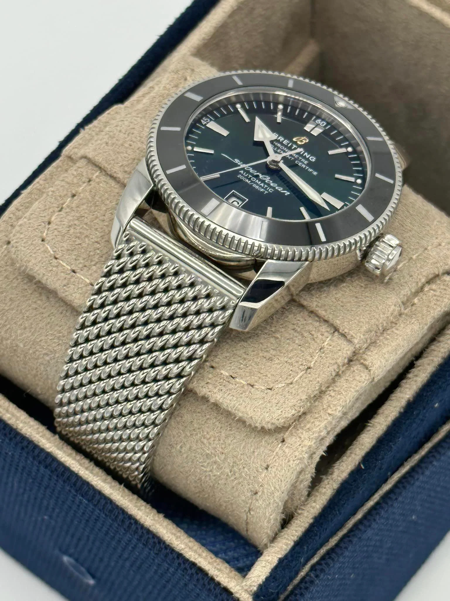2023 Breitling Superocean Heritage 42mm AB2010 Green Dial - Image 6
