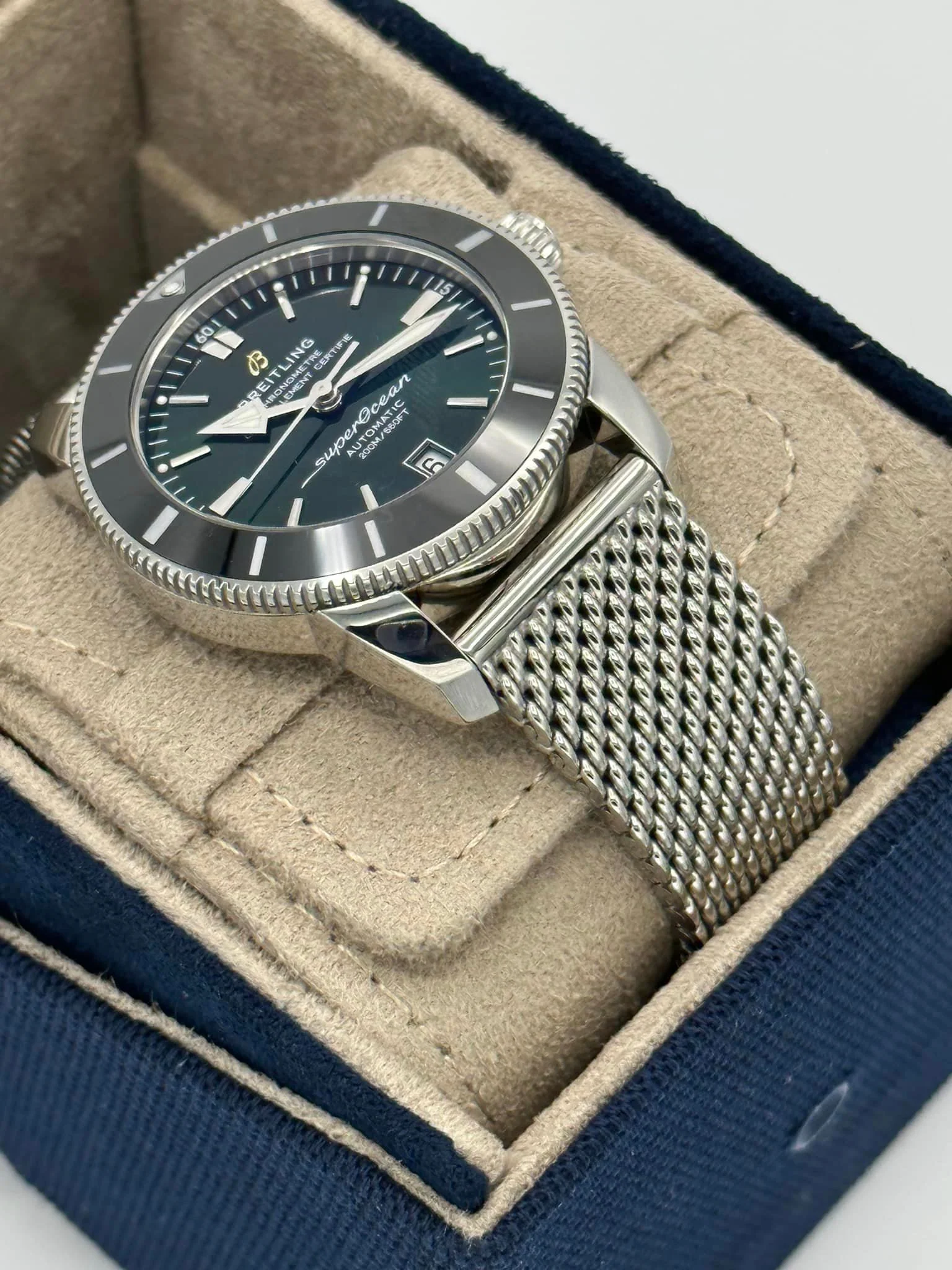 2023 Breitling Superocean Heritage 42mm AB2010 Green Dial - Image 7