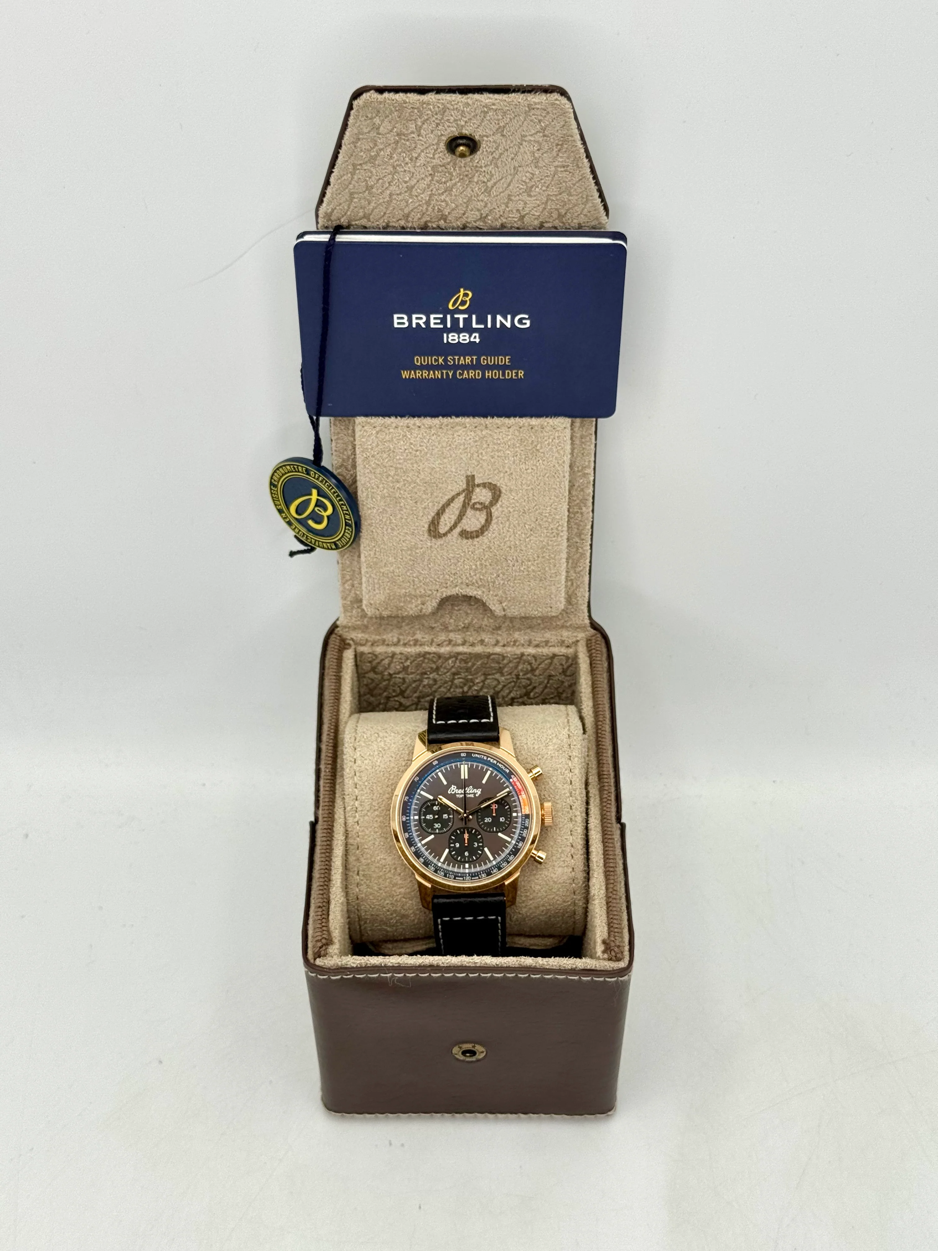 Breitling Top Time B01 41mm RB0176 Rose Gold Brown Dial - Image 10