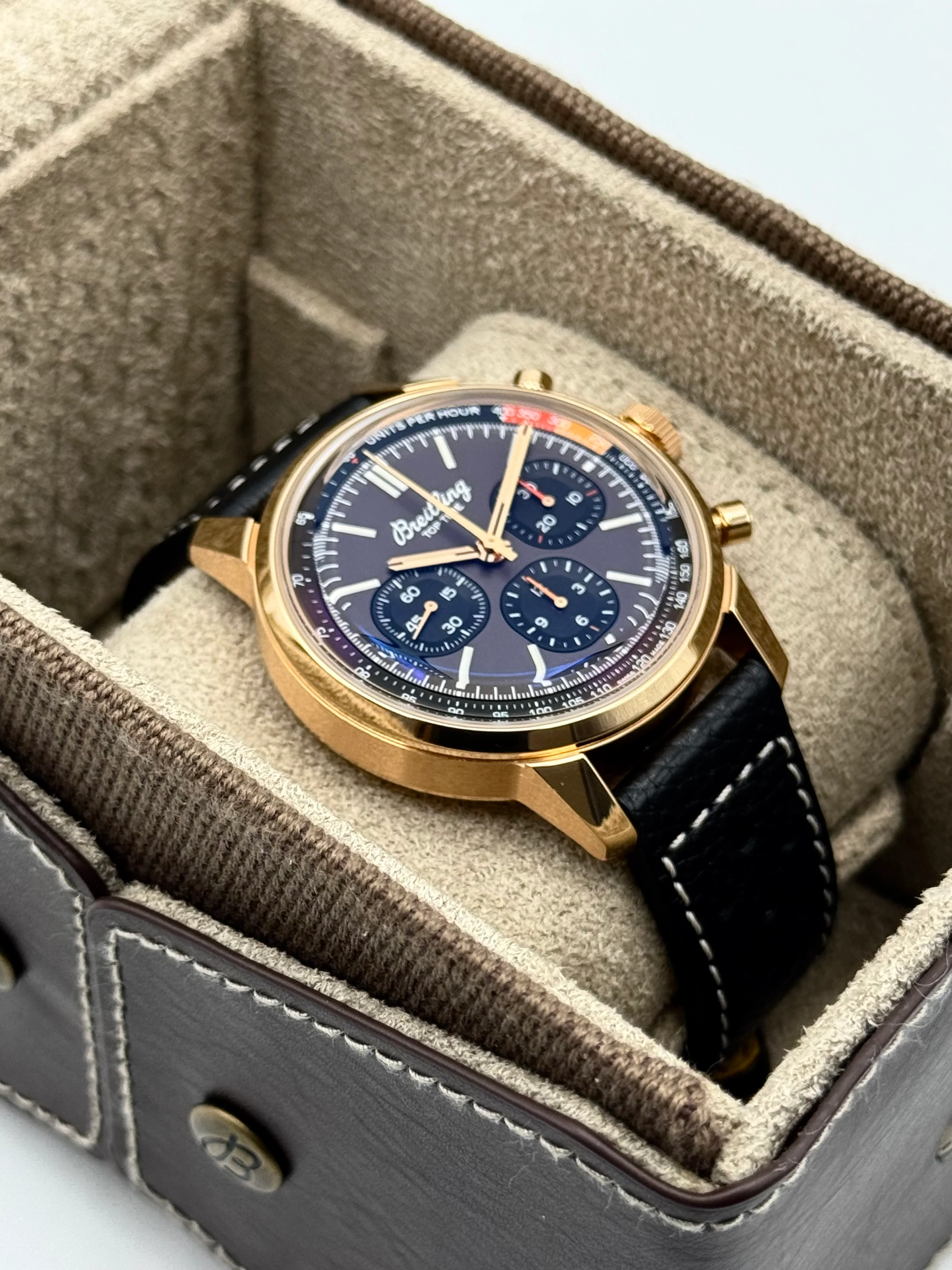 Breitling Top Time B01 41mm RB0176 Rose Gold Brown Dial - Image 6