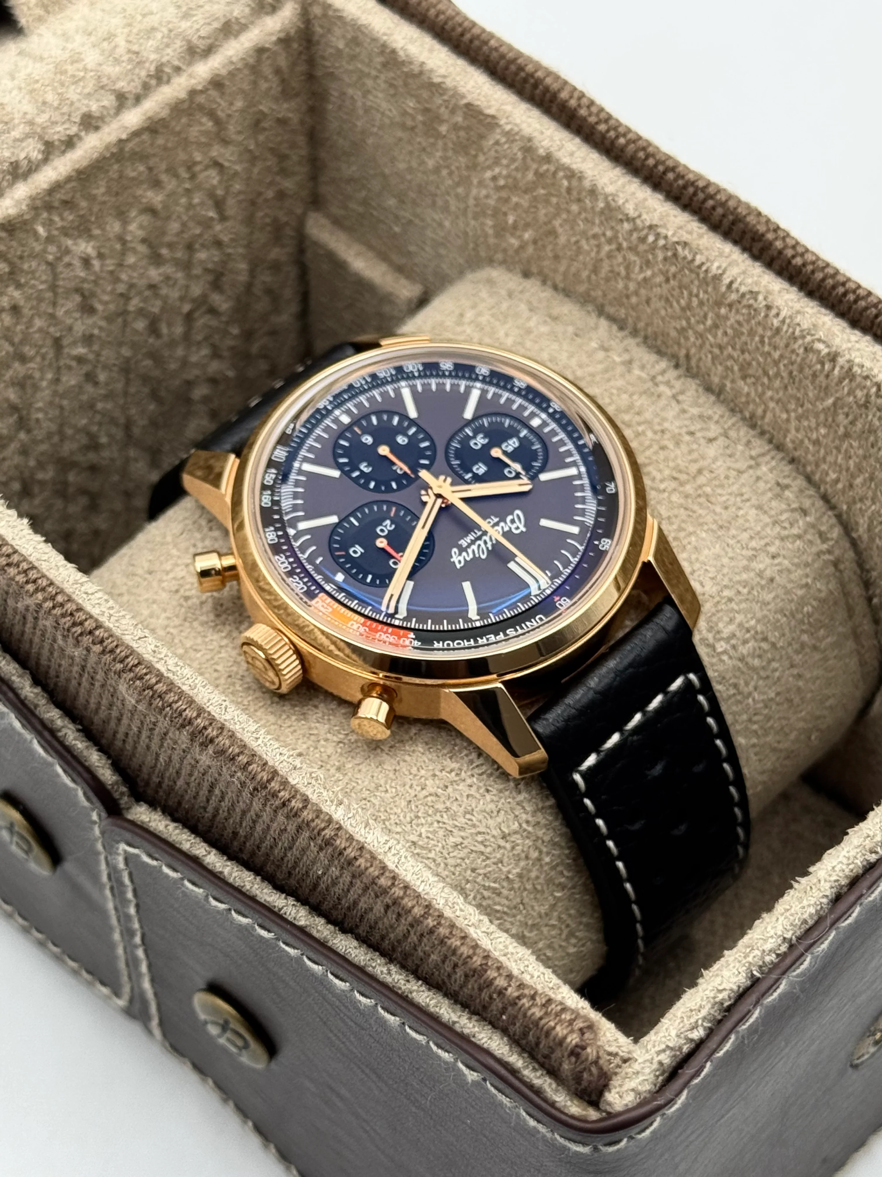 Breitling Top Time B01 41mm RB0176 Rose Gold Brown Dial - Image 8
