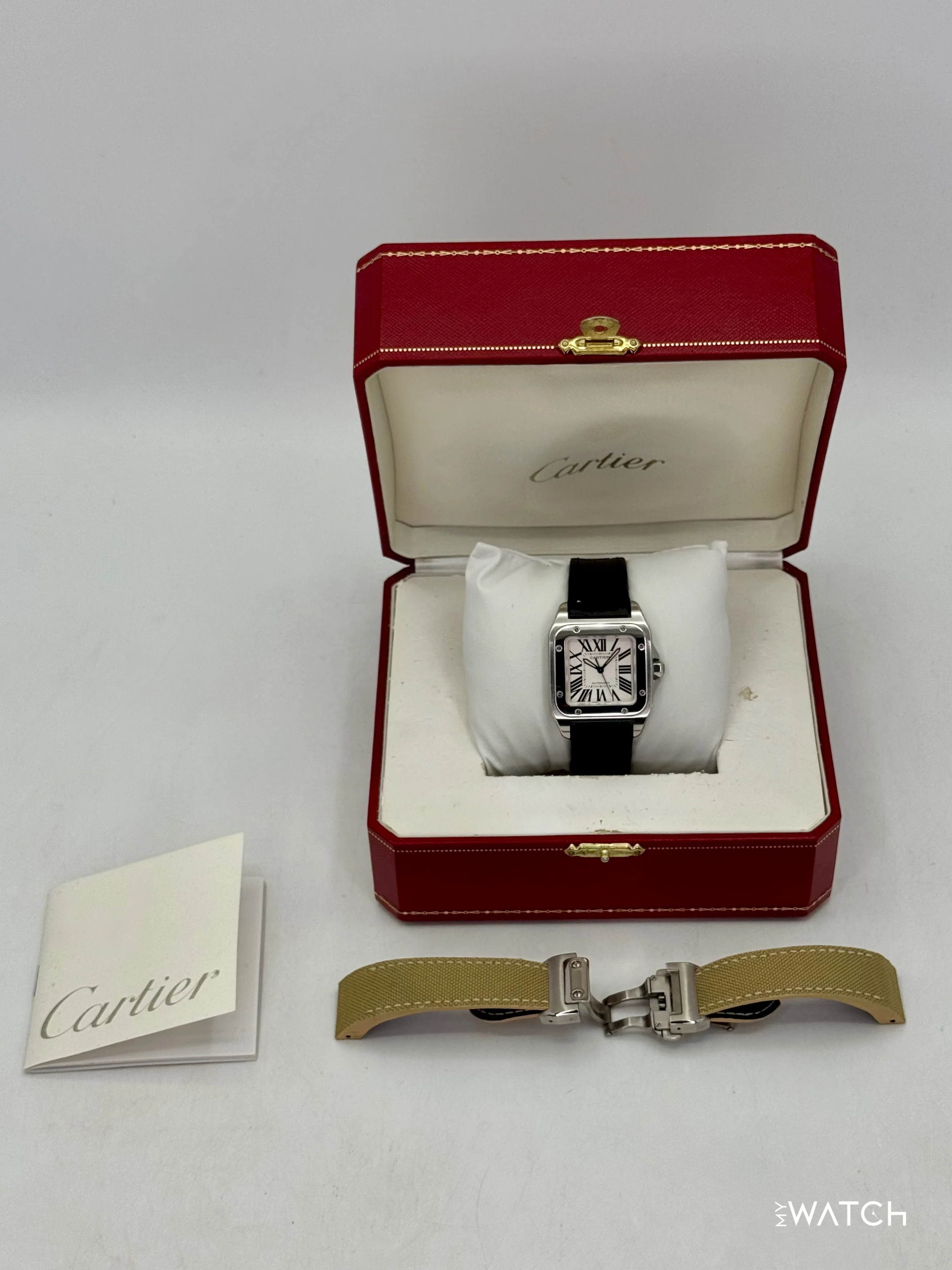Cartier Santos 100 33mm 2878 Stainless Steel White Dial - Image 10