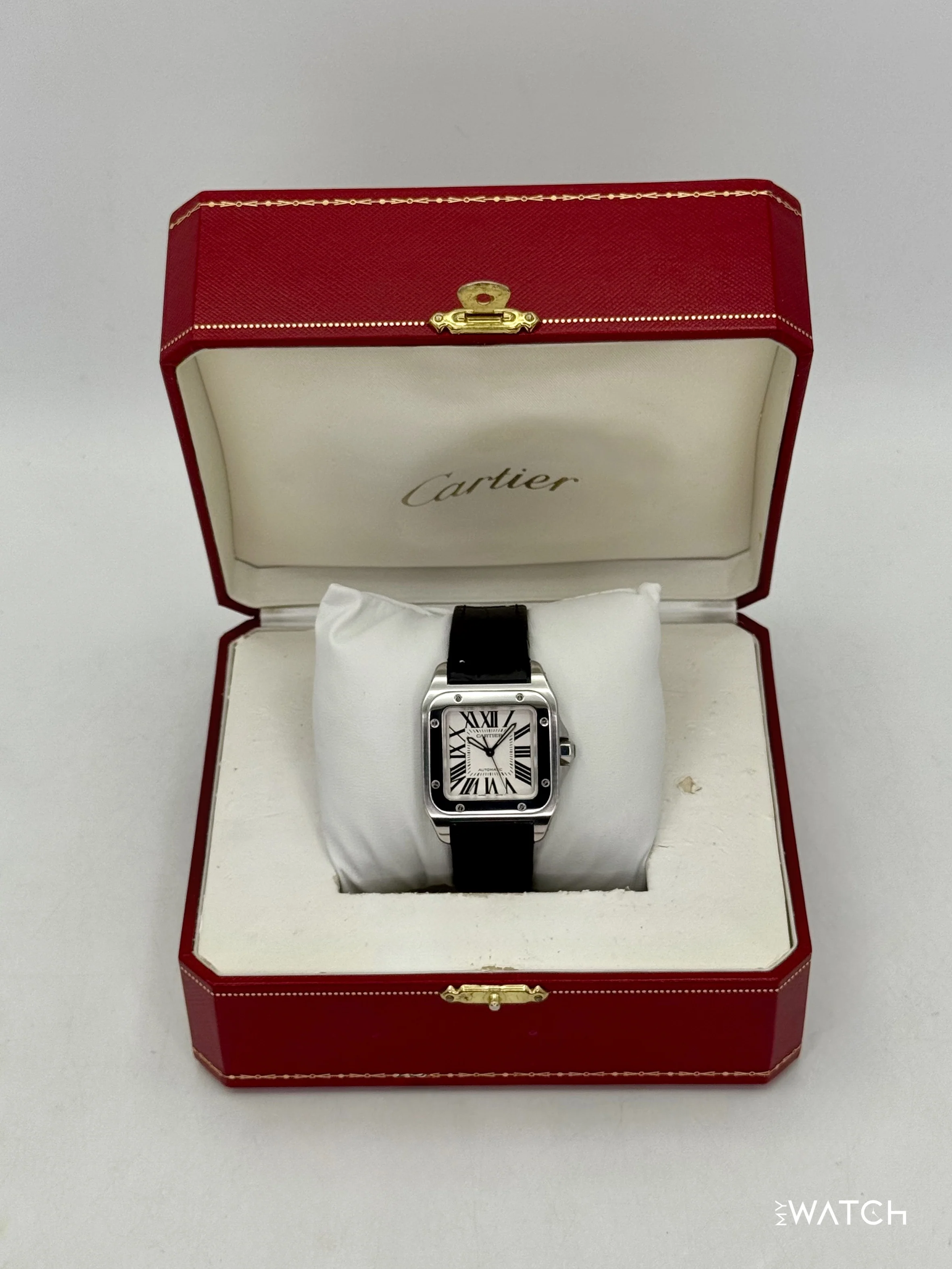 Cartier Santos 100 33mm 2878 Stainless Steel White Dial - Image 9