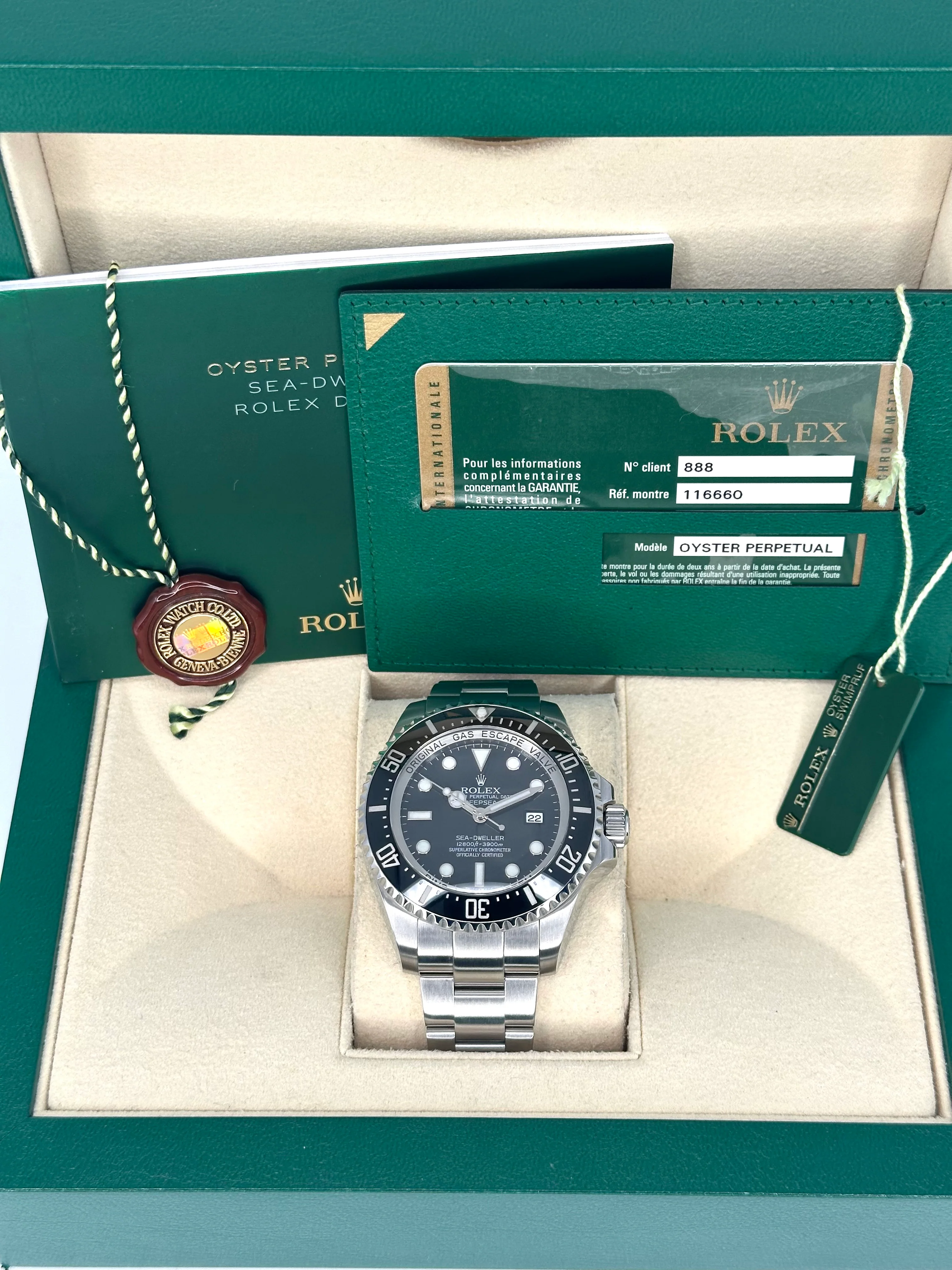 2008 Rolex Deepsea 44mm 116660 Stainless Steel Black Dial - Image 11