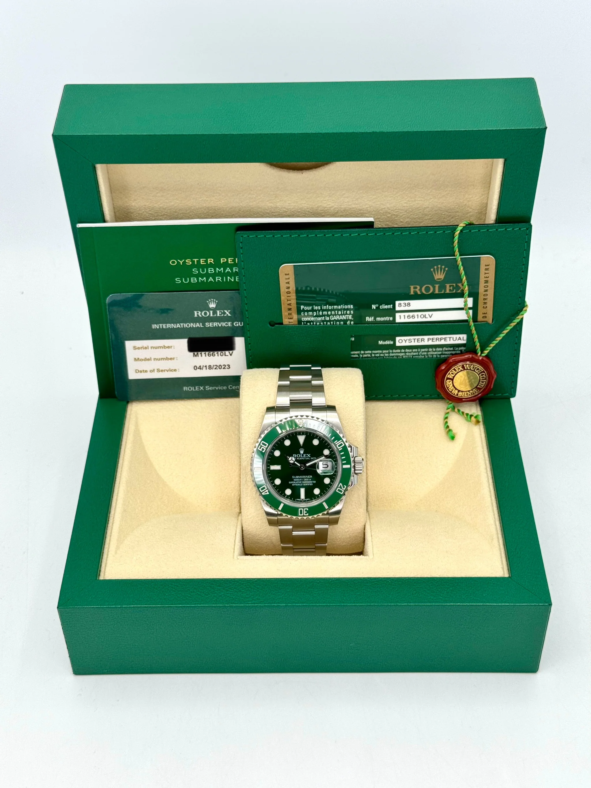 2014 Rolex Submariner "Hulk" 40mm 116610LV Green Dial - Image 11