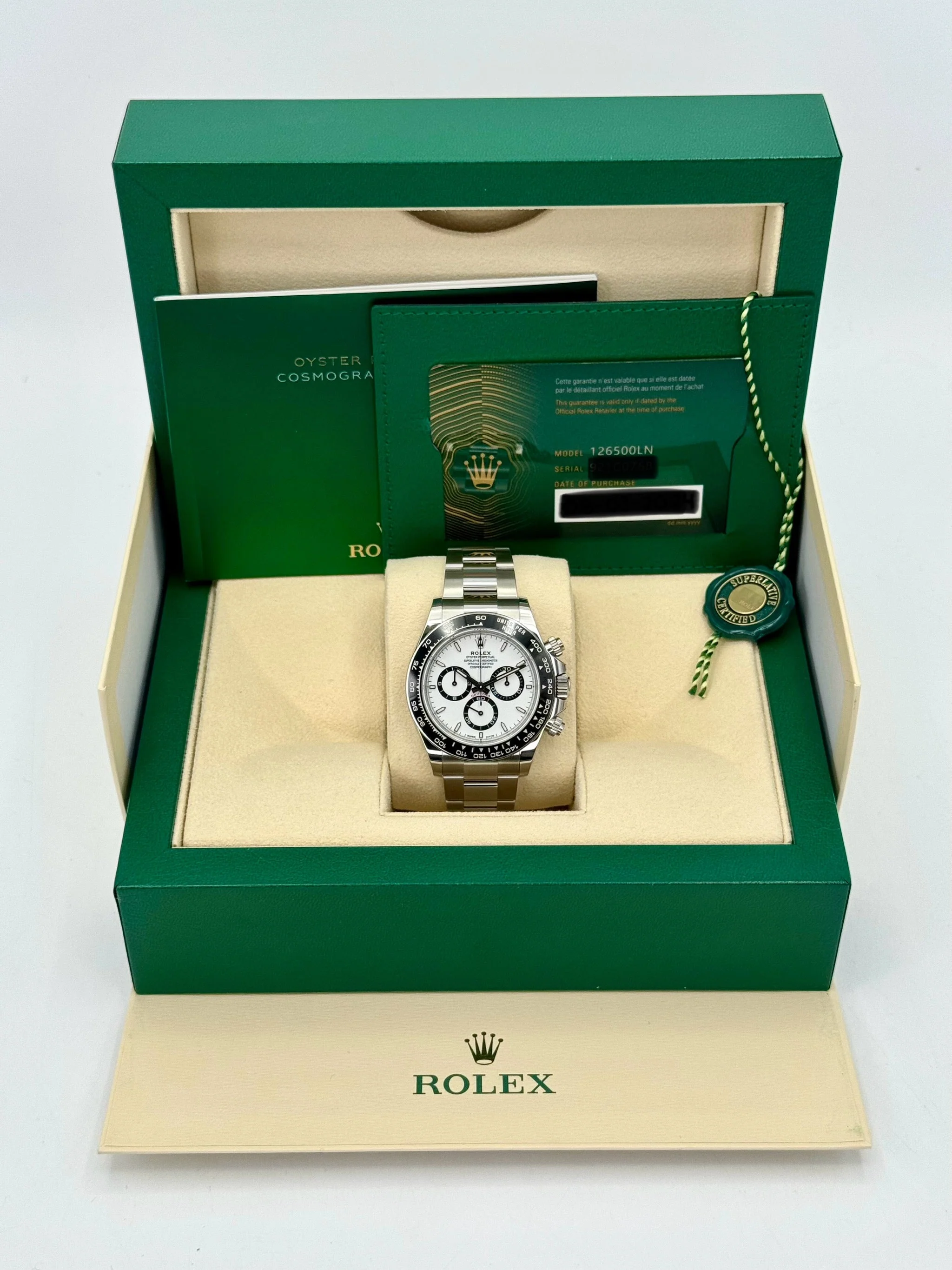NEW 2024 Rolex Daytona 40mm 126500LN Stainless Steel Panda Dial - Image 11