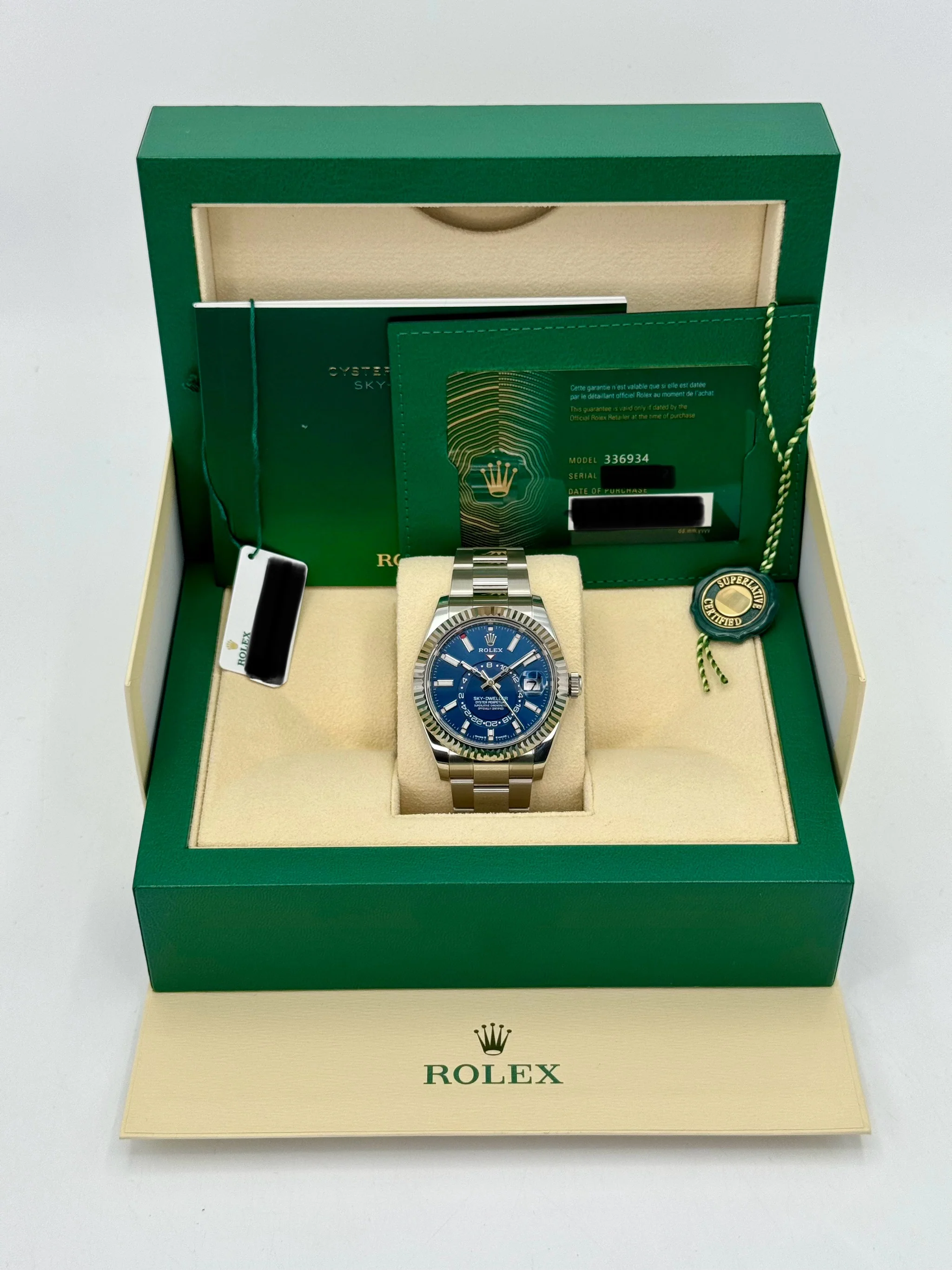 NEW 2024 Rolex Sky-Dweller 42mm 336934 Oyster Blue Dial - Image 11