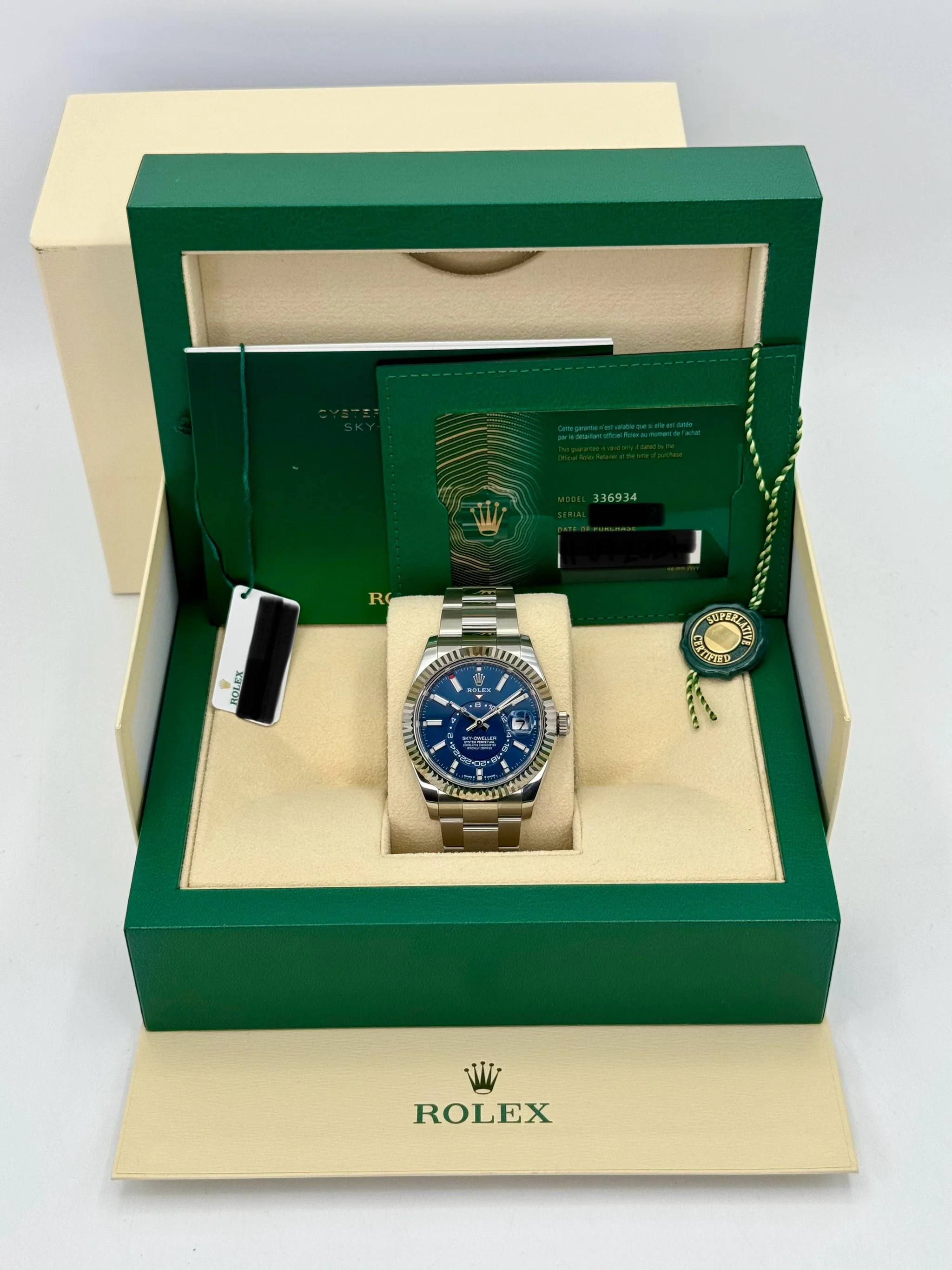 NEW 2024 Rolex Sky-Dweller 42mm 336934 Oyster Blue Dial - Image 12