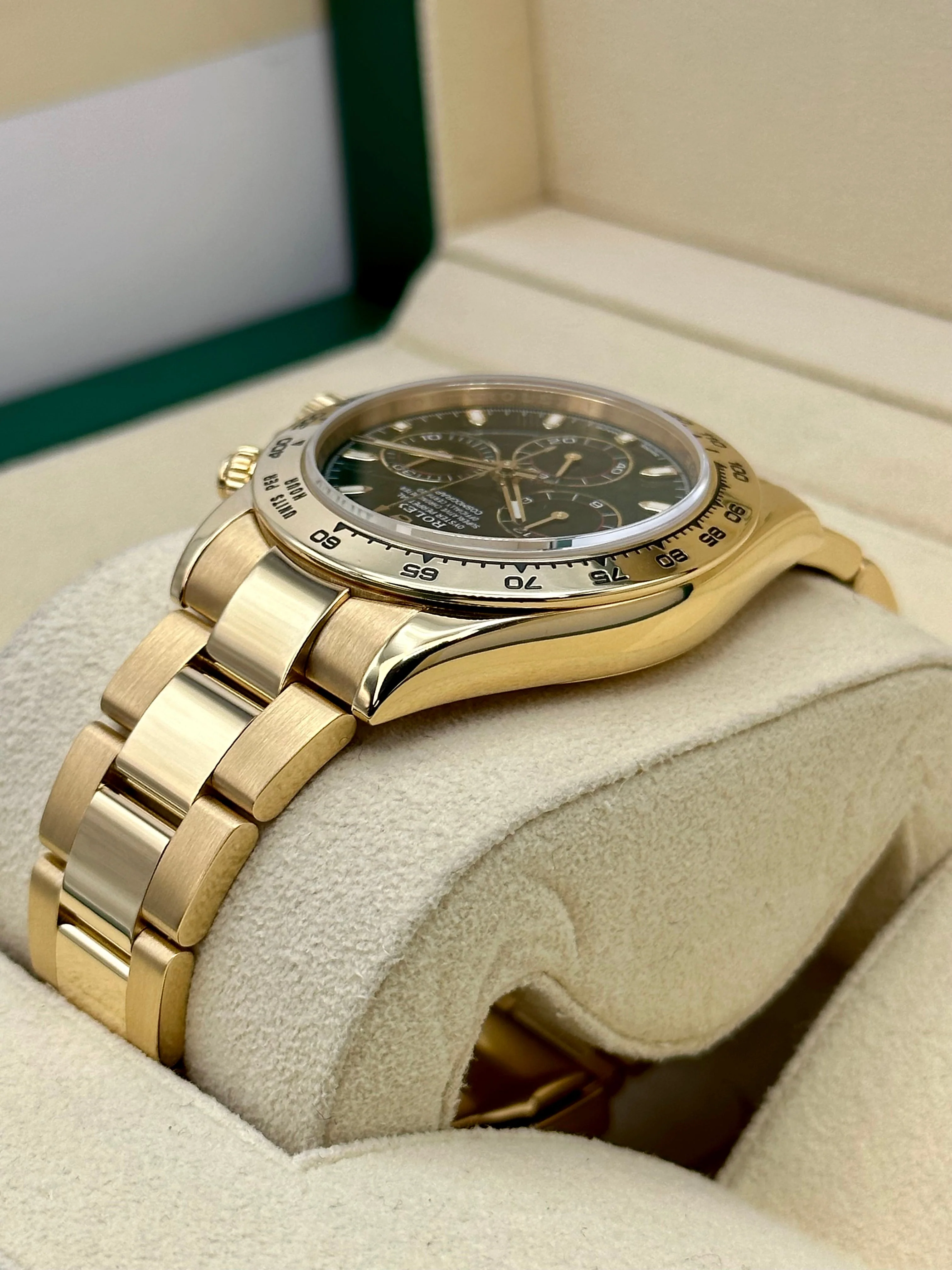 Rolex Daytona "John Mayer" 40mm 116508 Yellow Gold Green Dial - Image 7