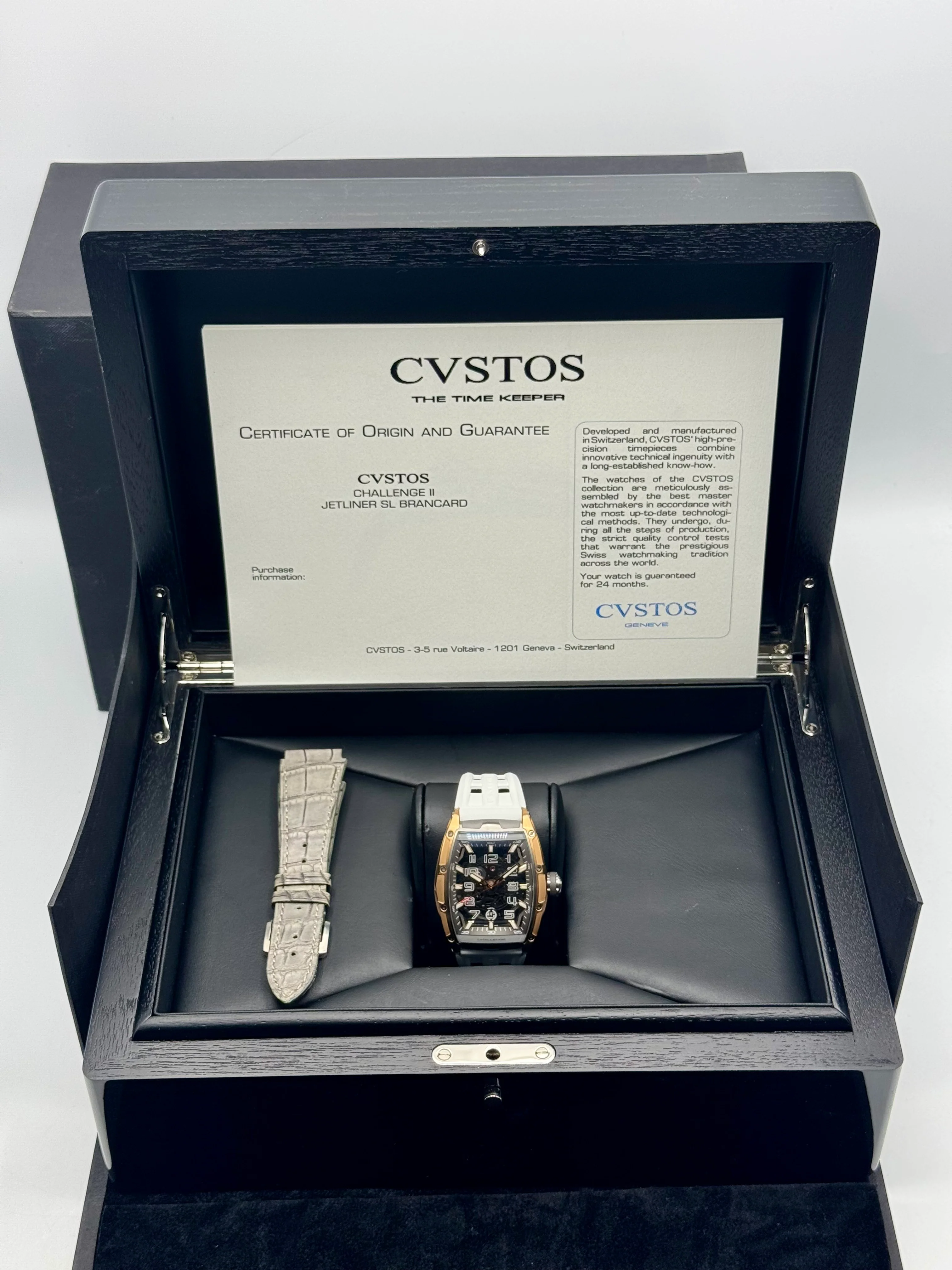 Cvstos Challenge II JetLiner SL Brancard 41mm Rose Gold & Titanium Skeleton - Image 10