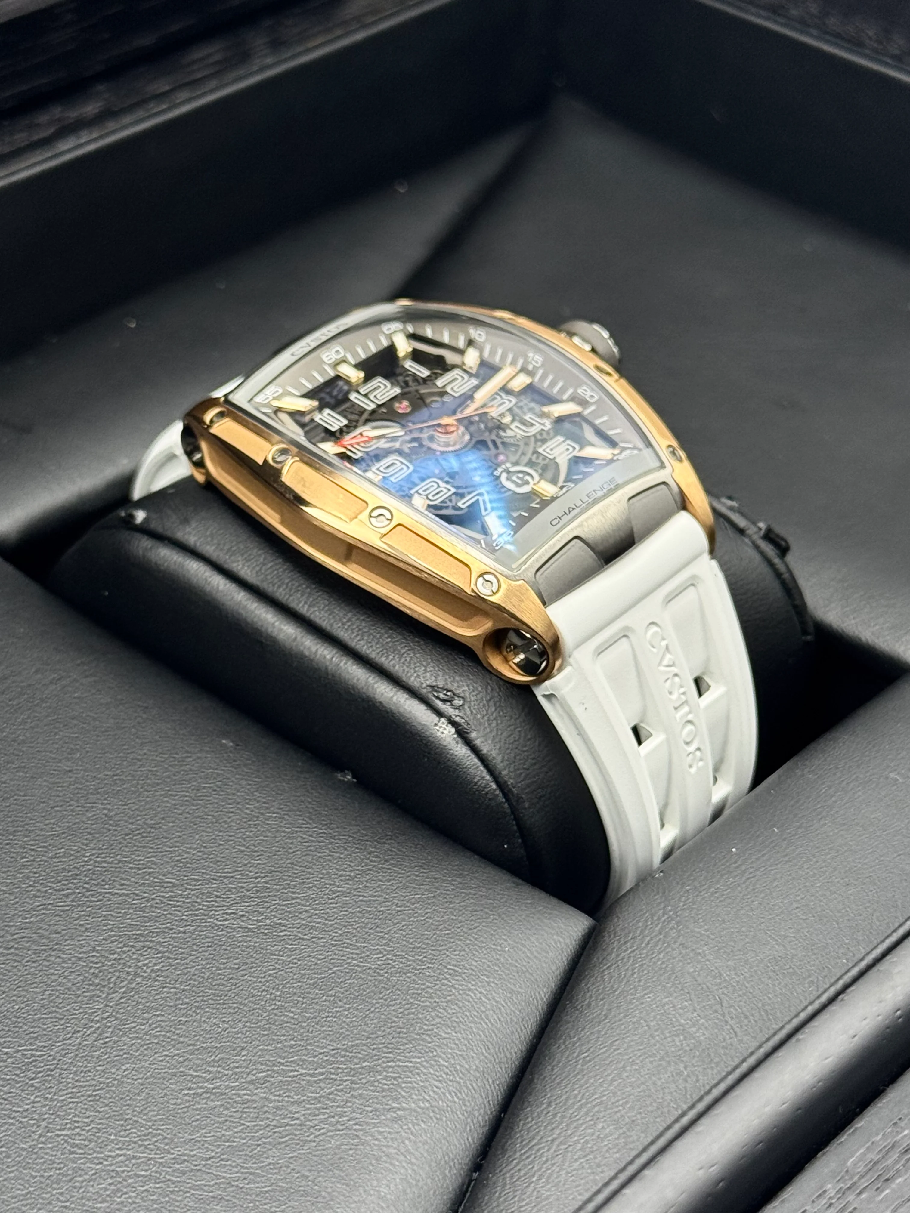 Cvstos Challenge II JetLiner SL Brancard 41mm Rose Gold & Titanium Skeleton - Image 5