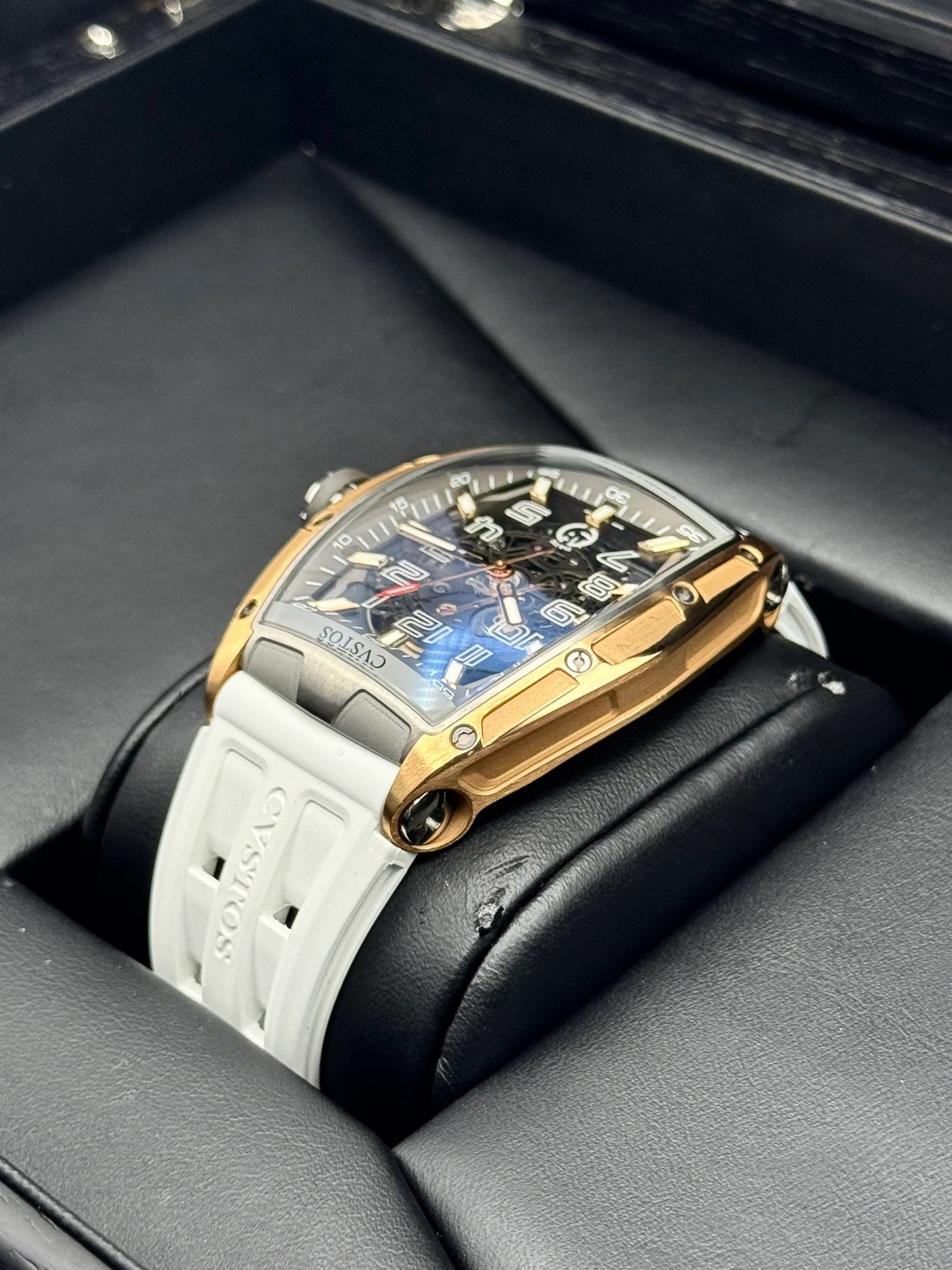 Cvstos Challenge II JetLiner SL Brancard 41mm Rose Gold & Titanium Skeleton - Image 7