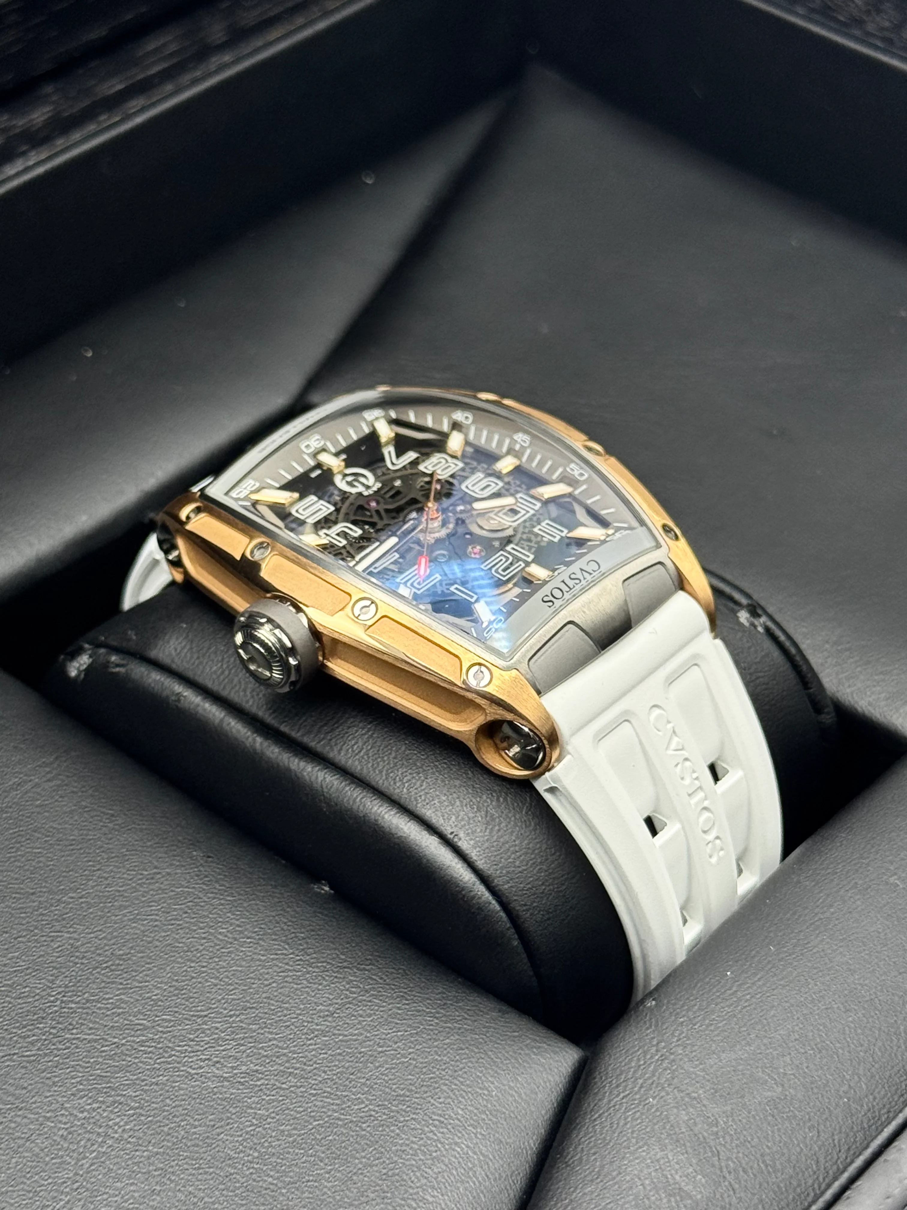 Cvstos Challenge II JetLiner SL Brancard 41mm Rose Gold & Titanium Skeleton - Image 8
