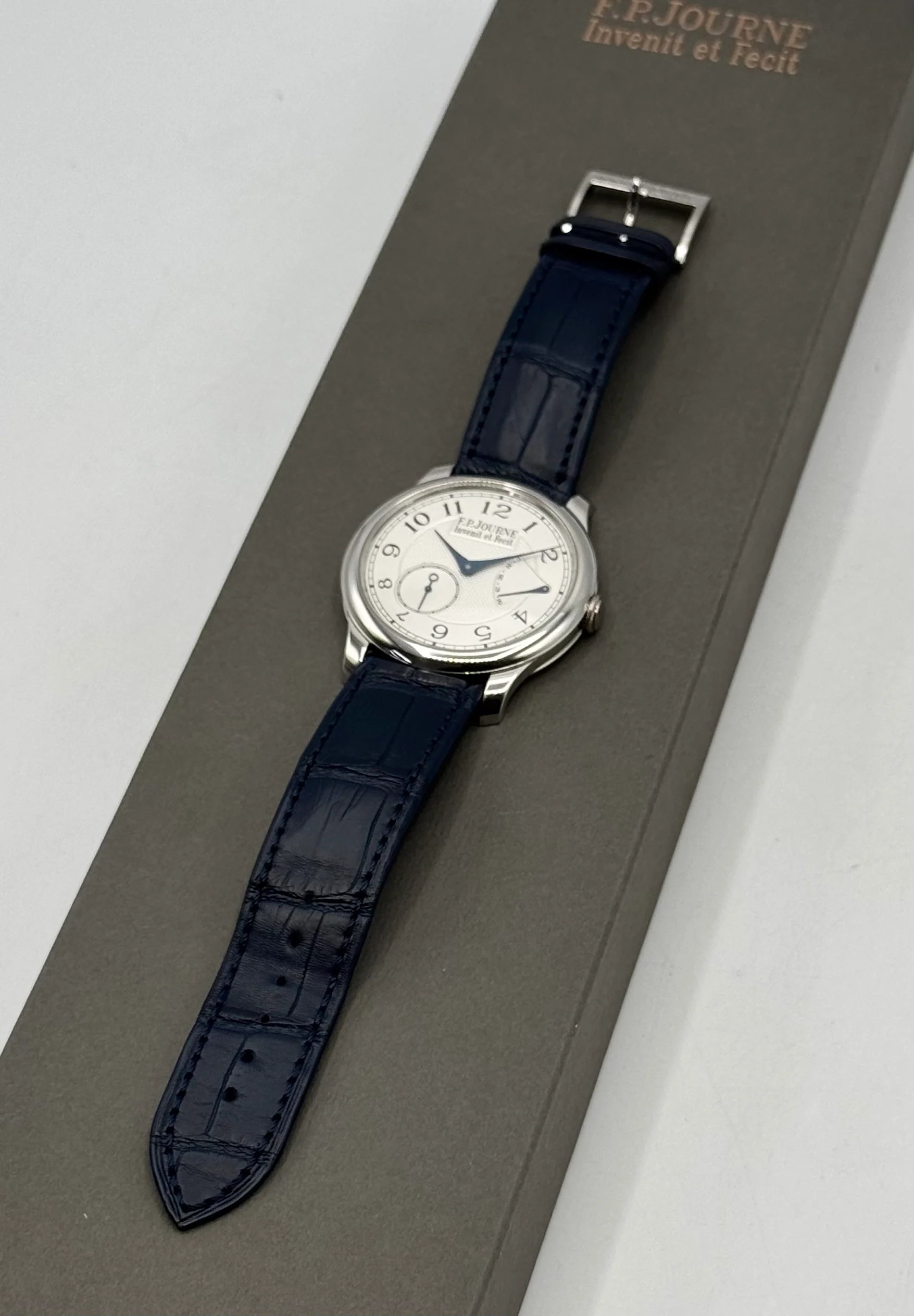 F.P.Journe Classique Chronomètre Souverain Platinum 40mm Silver Guilloche dial - Image 7