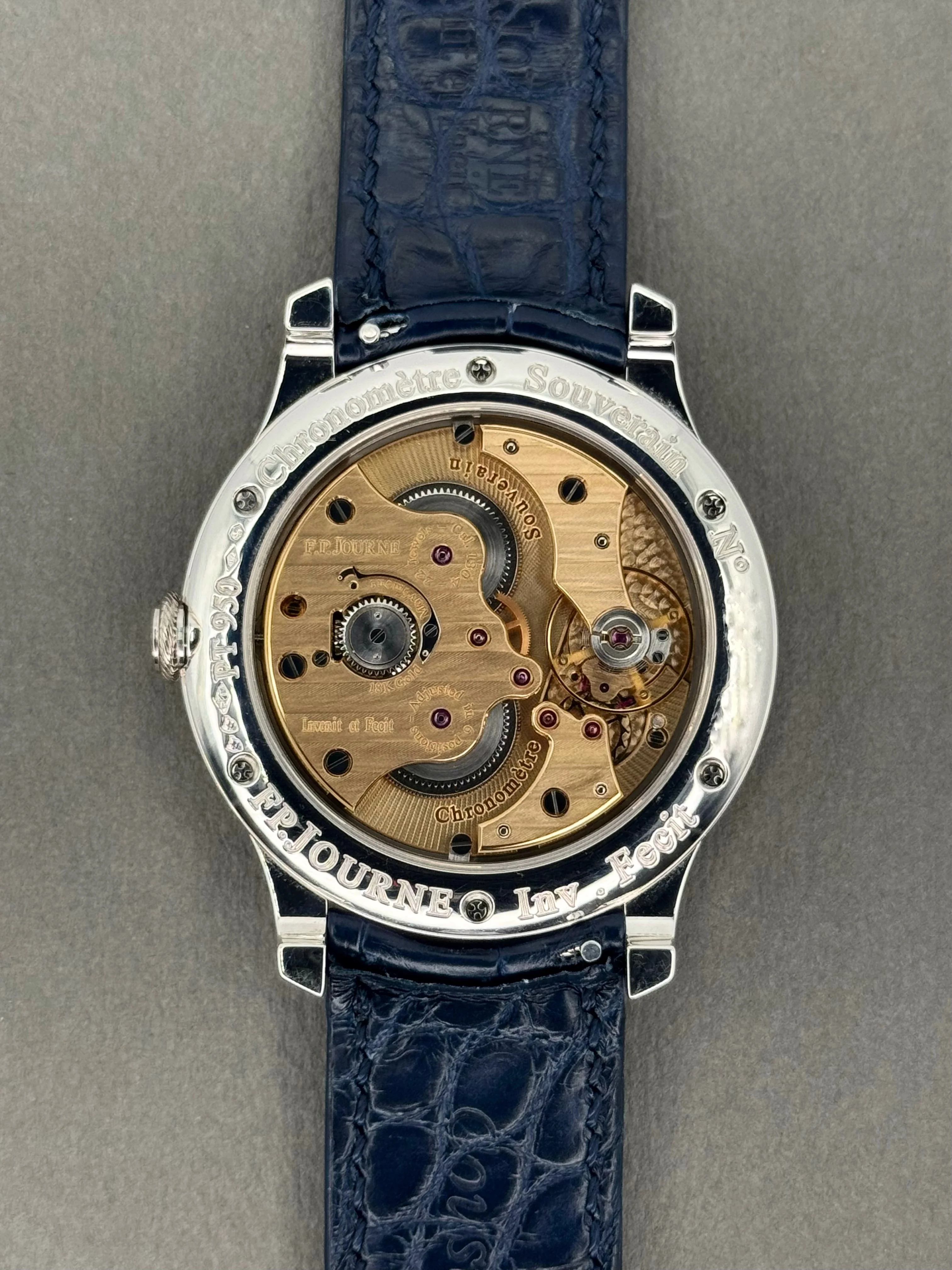F.P.Journe Classique Chronomètre Souverain Platinum 40mm Silver Guilloche dial - Image 8