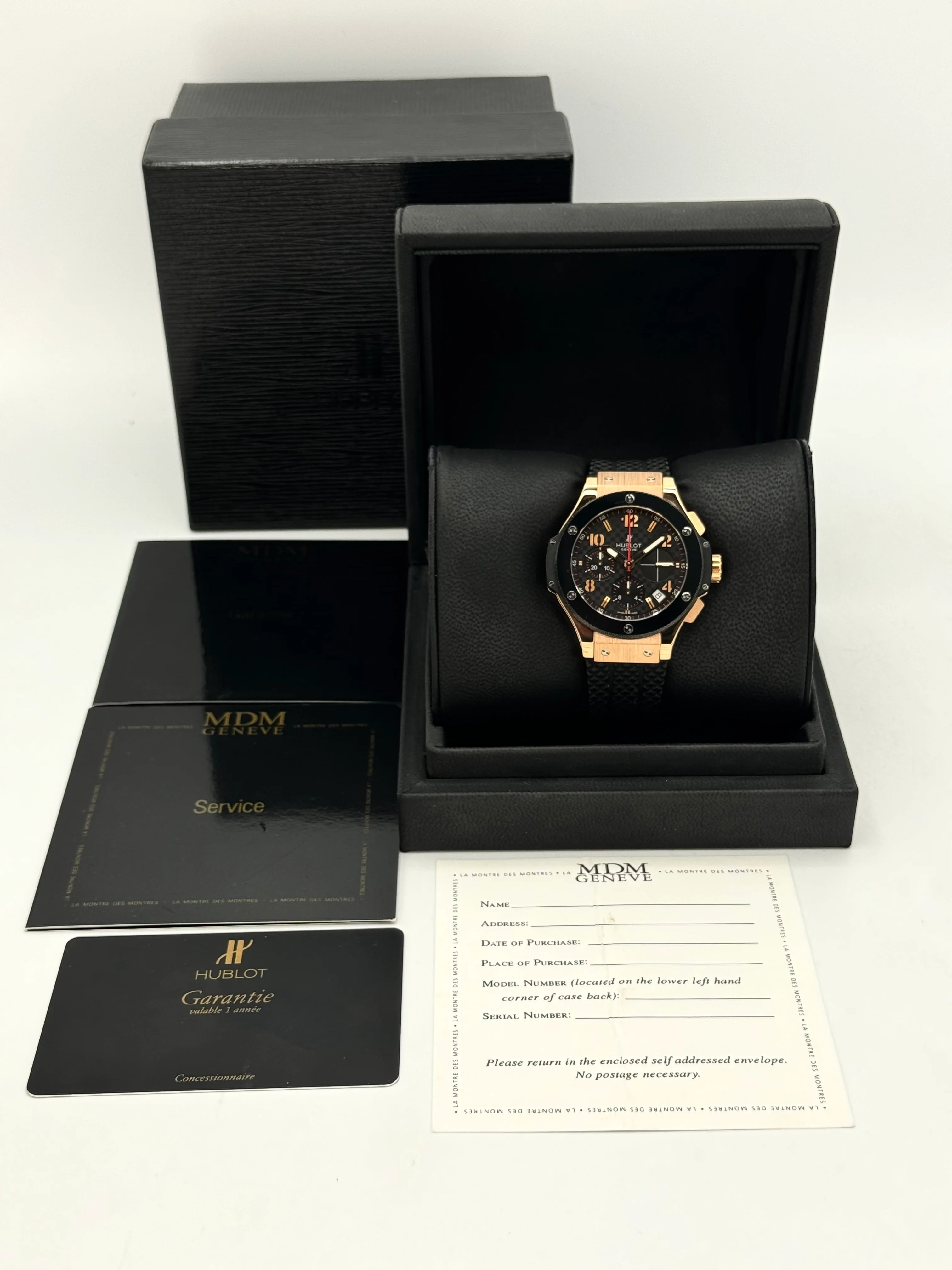Big Bang Chronograph 41mm 341.PB.131.RX Rose Gold Black Dial - Image 12