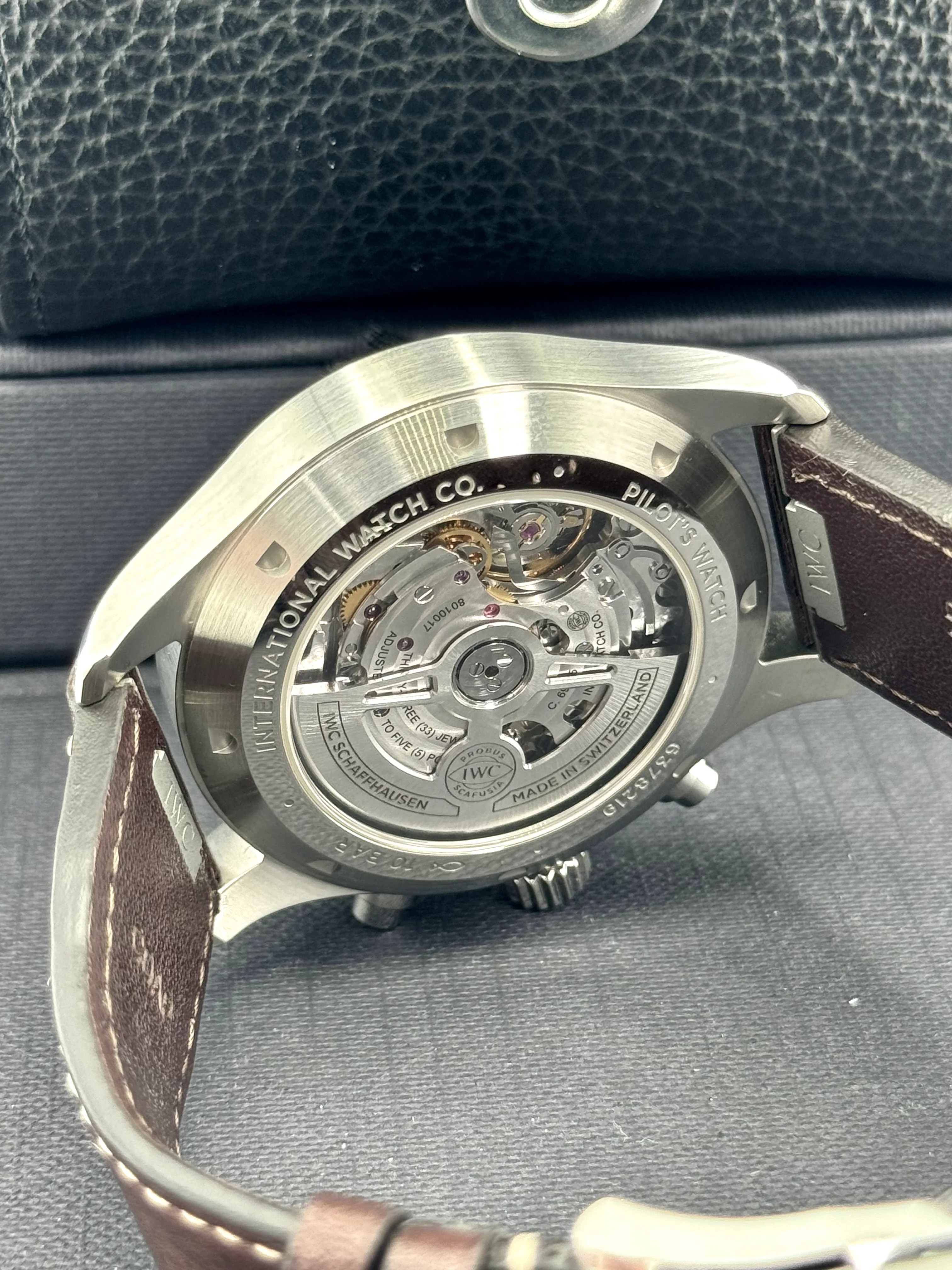 2023 IWC Pilot's Watch Chronograph 43mm IW378005 Steel Green Dial - Image 11