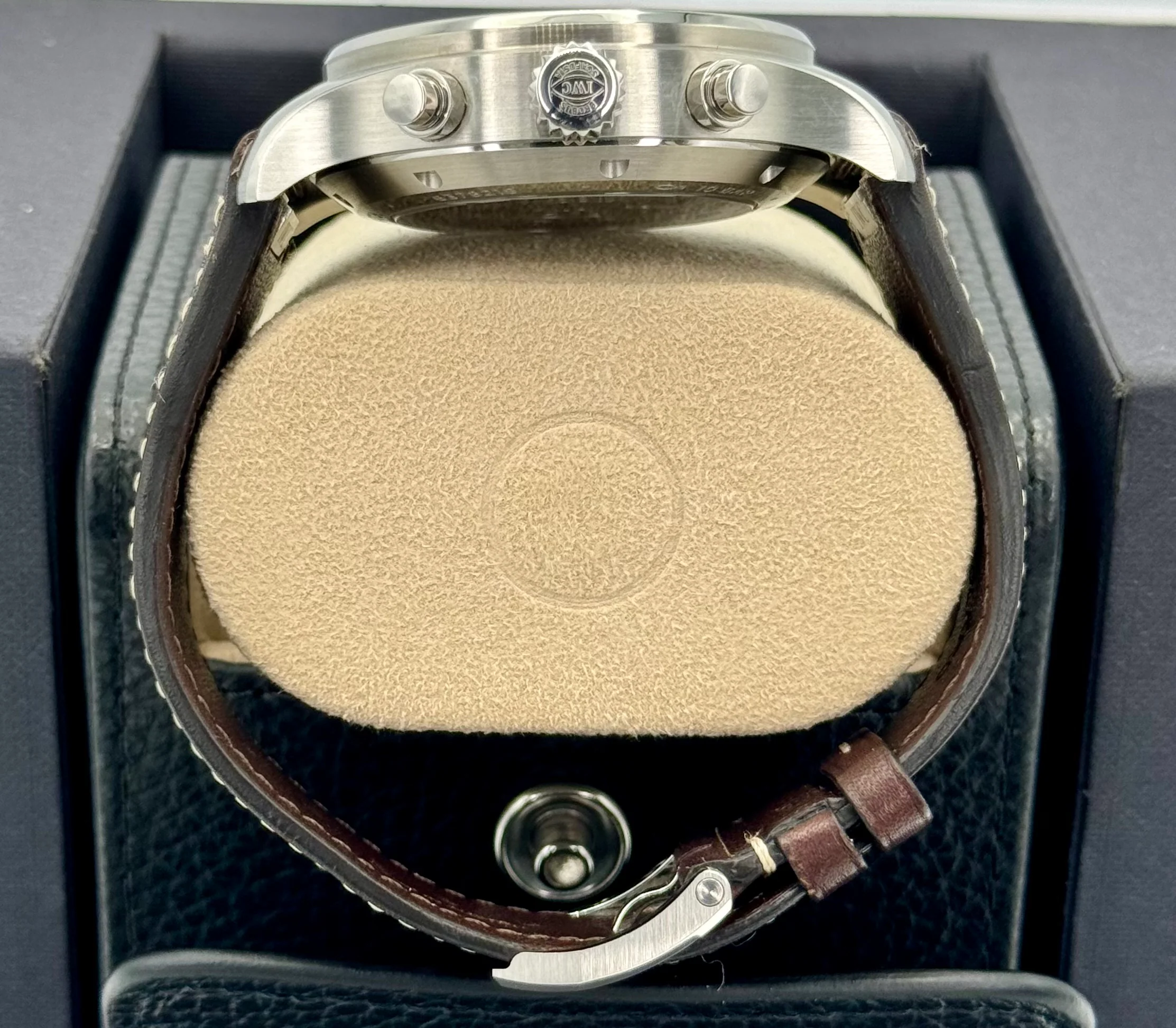 2023 IWC Pilot's Watch Chronograph 43mm IW378005 Steel Green Dial - Image 9