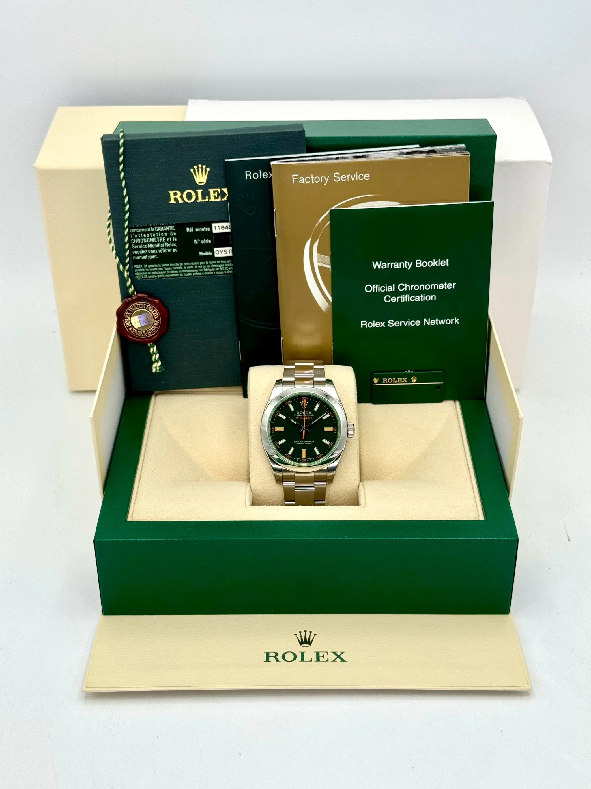 NEW 2009 Rolex Milgauss 40mm 116400GV Black Dial - Image 12