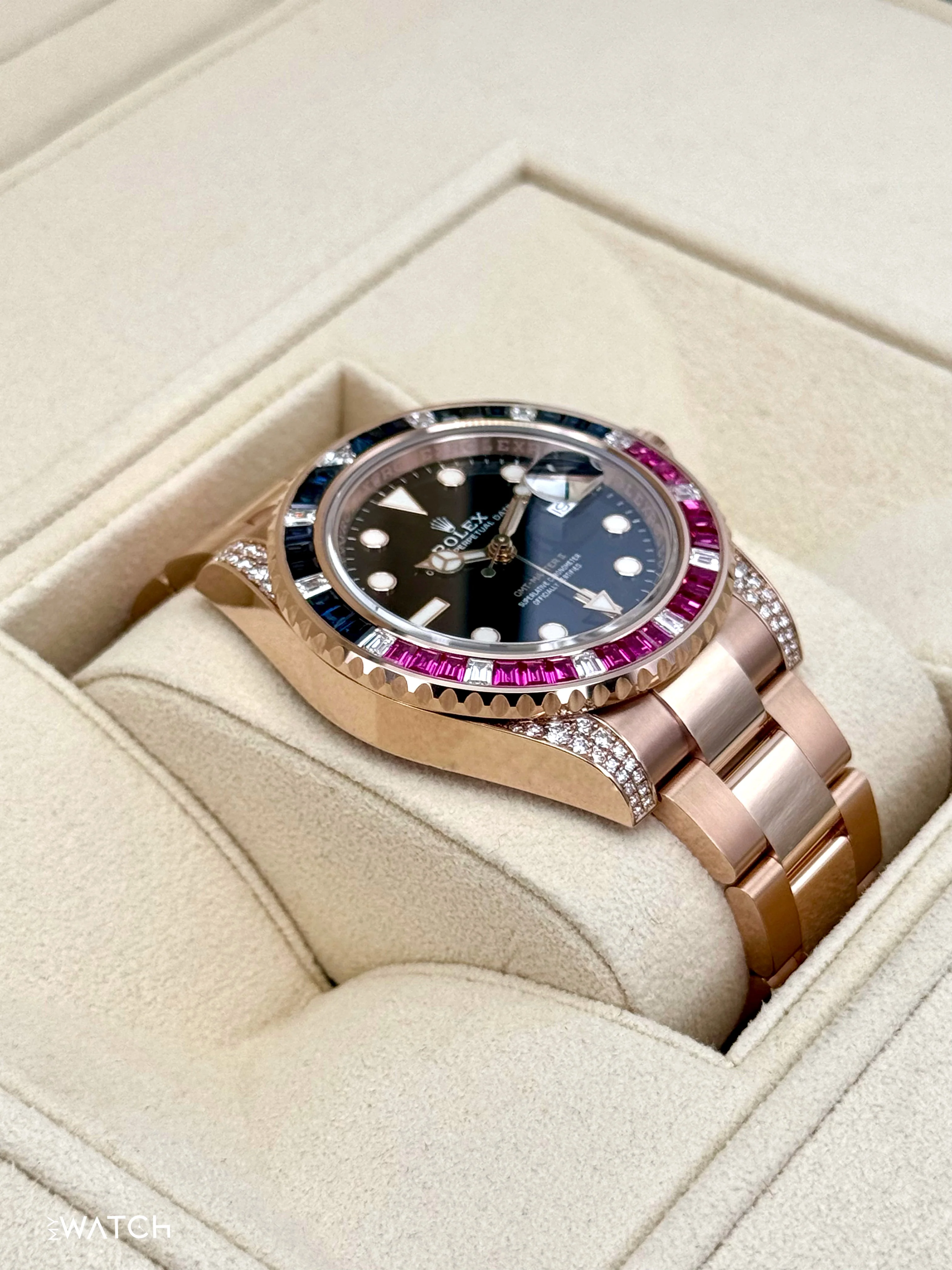 NOS 2021 Rolex GMT-Master II 40mm 126755SARU Pepsi Rose Gold Sapphire Ruby - Image 6
