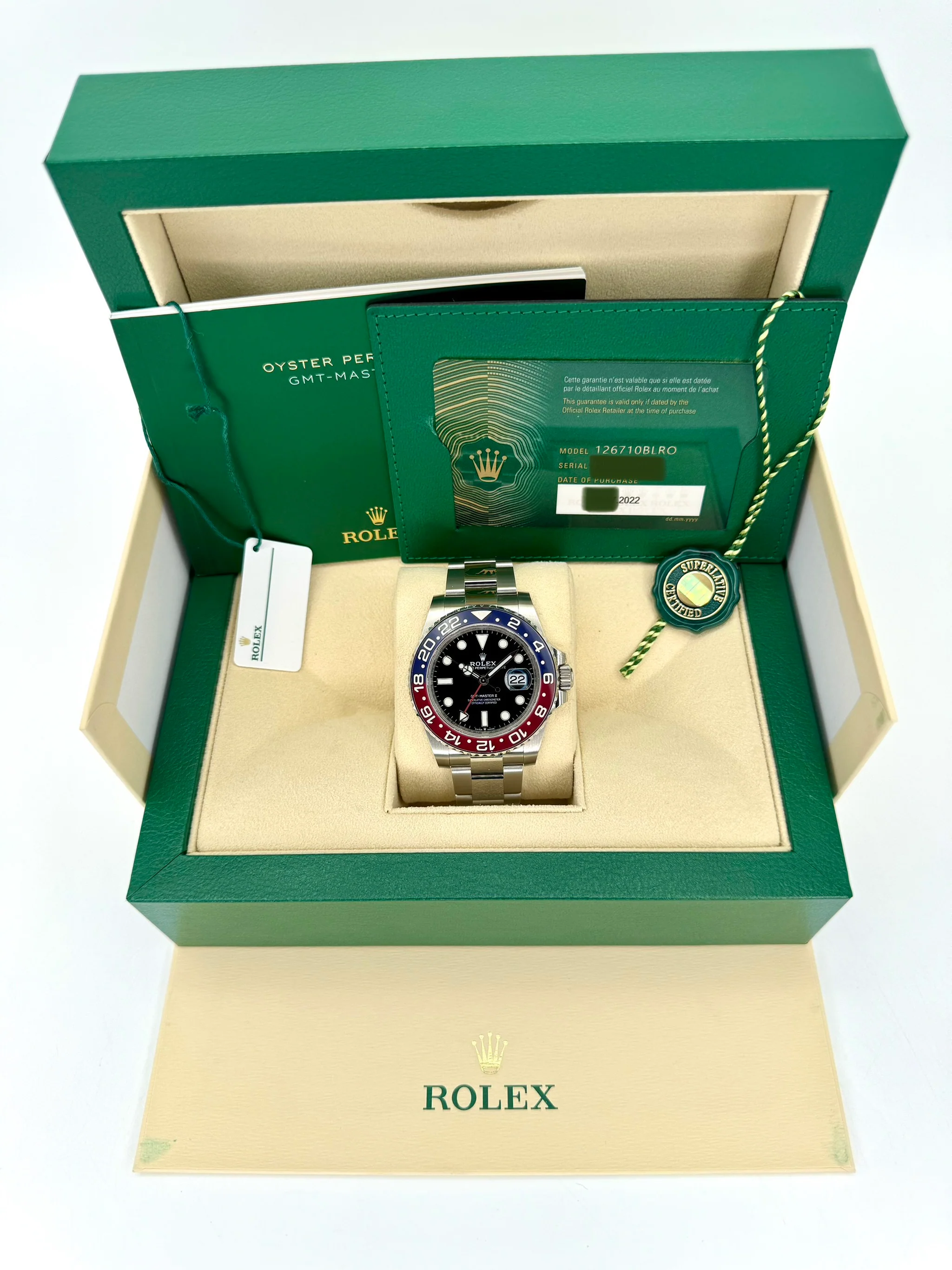 NEW 2022 GMT-Master II “Pepsi” 40mm 126710BLRO Oyster - Image 11