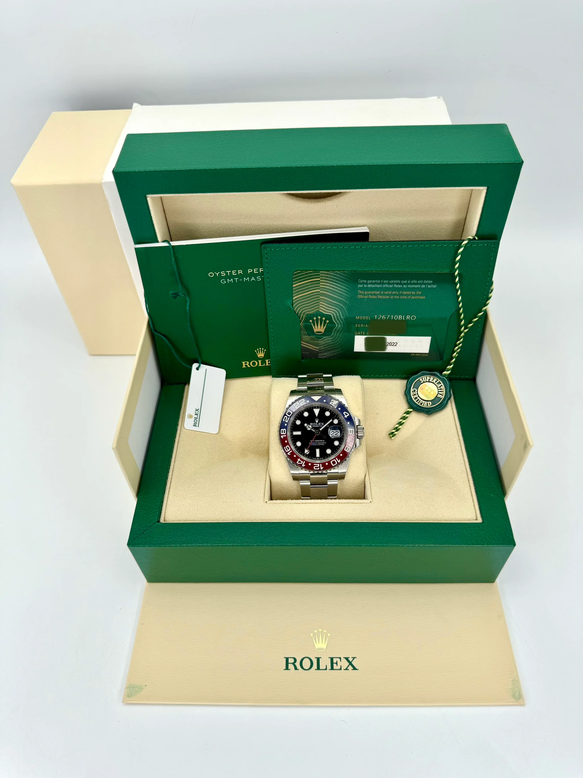 NEW 2022 GMT-Master II “Pepsi” 40mm 126710BLRO Oyster - Image 12