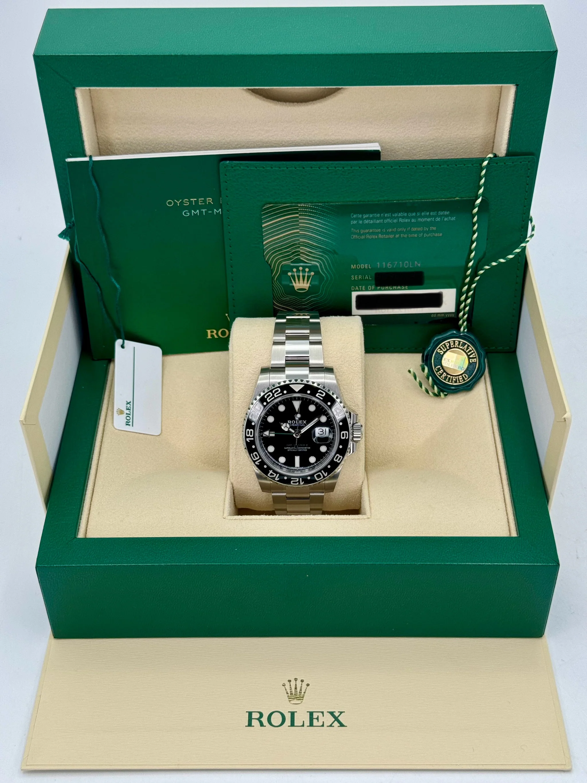 NEW 2022 Rolex GMT-Master II 40mm 116710LN Stainless Steel Black Dial - Image 11