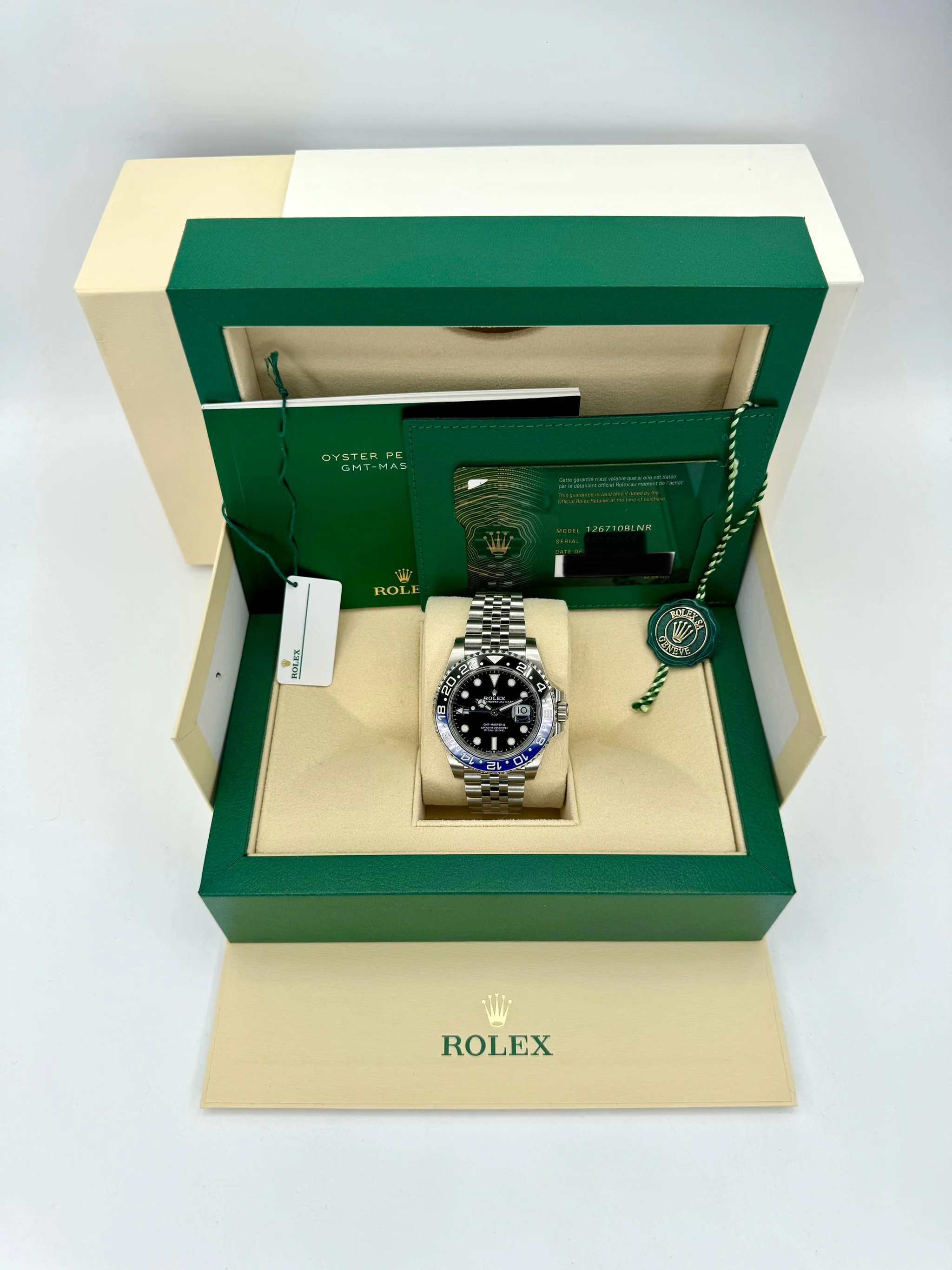 NEW 2022 Rolex GMT-Master II "Batgirl" 40mm 126710BLNR Jubilee Black Dial - Image 12