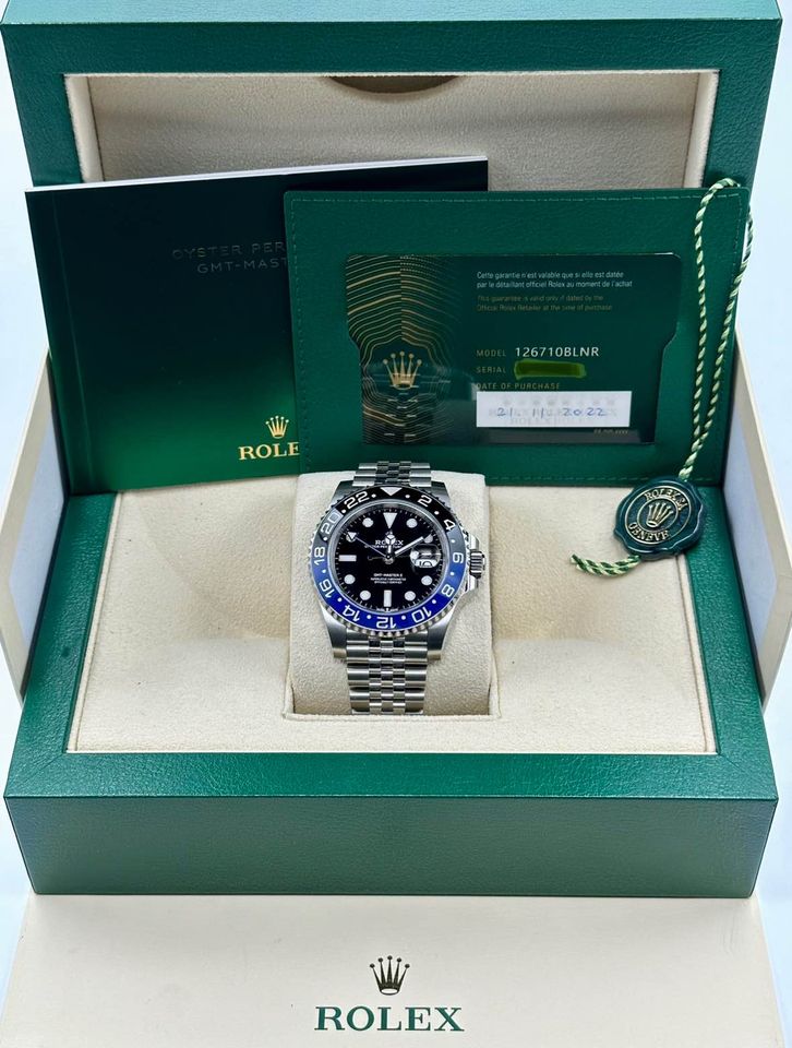 NEW 2022 Rolex GMT-Master II “Batgirl” 40mm 126710BLNR Jubilee Black Dial - Image 9