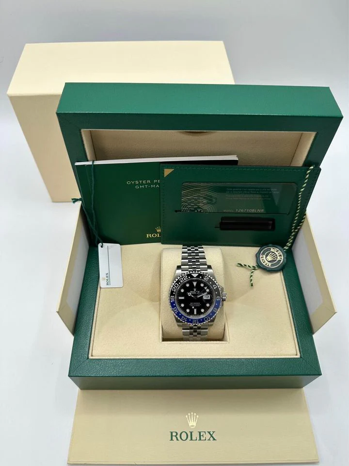 NEW 2022 Rolex GMT-Master II "Batgirl" 40mm 126710BLNR Jubilee Black Dial - Image 12