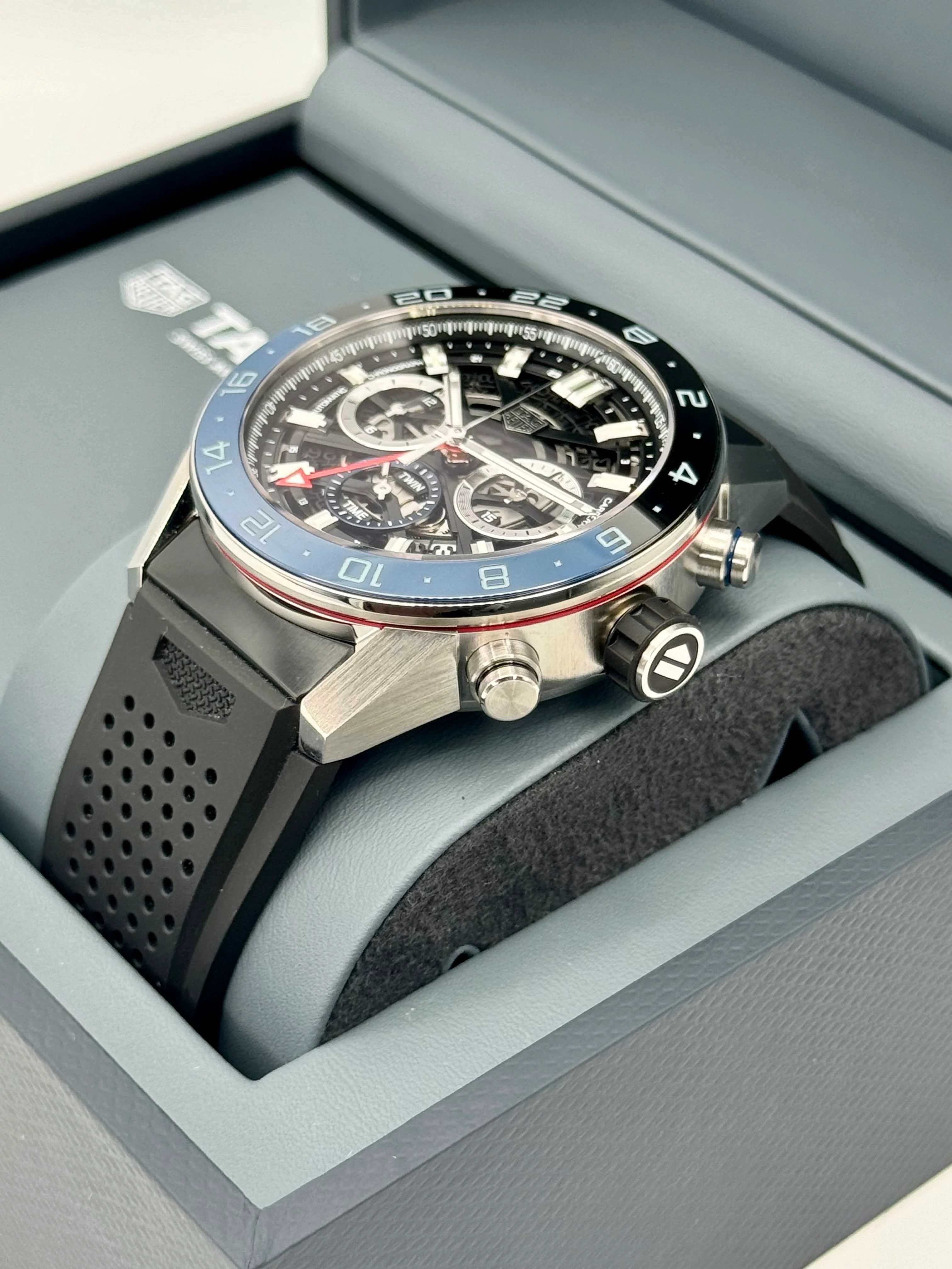 NEW 2022 Tag Heuer Carrera Heuer 02 CBG2A1Z.FT6157 Skeletonized Dial - Image 5