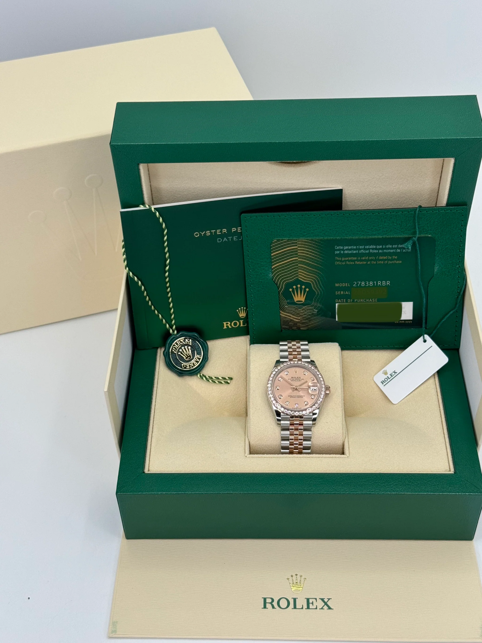 NEW 2023 Datejust 31mm 278381RBR Two-Tone Rose 10 Diamond Dial - Image 12