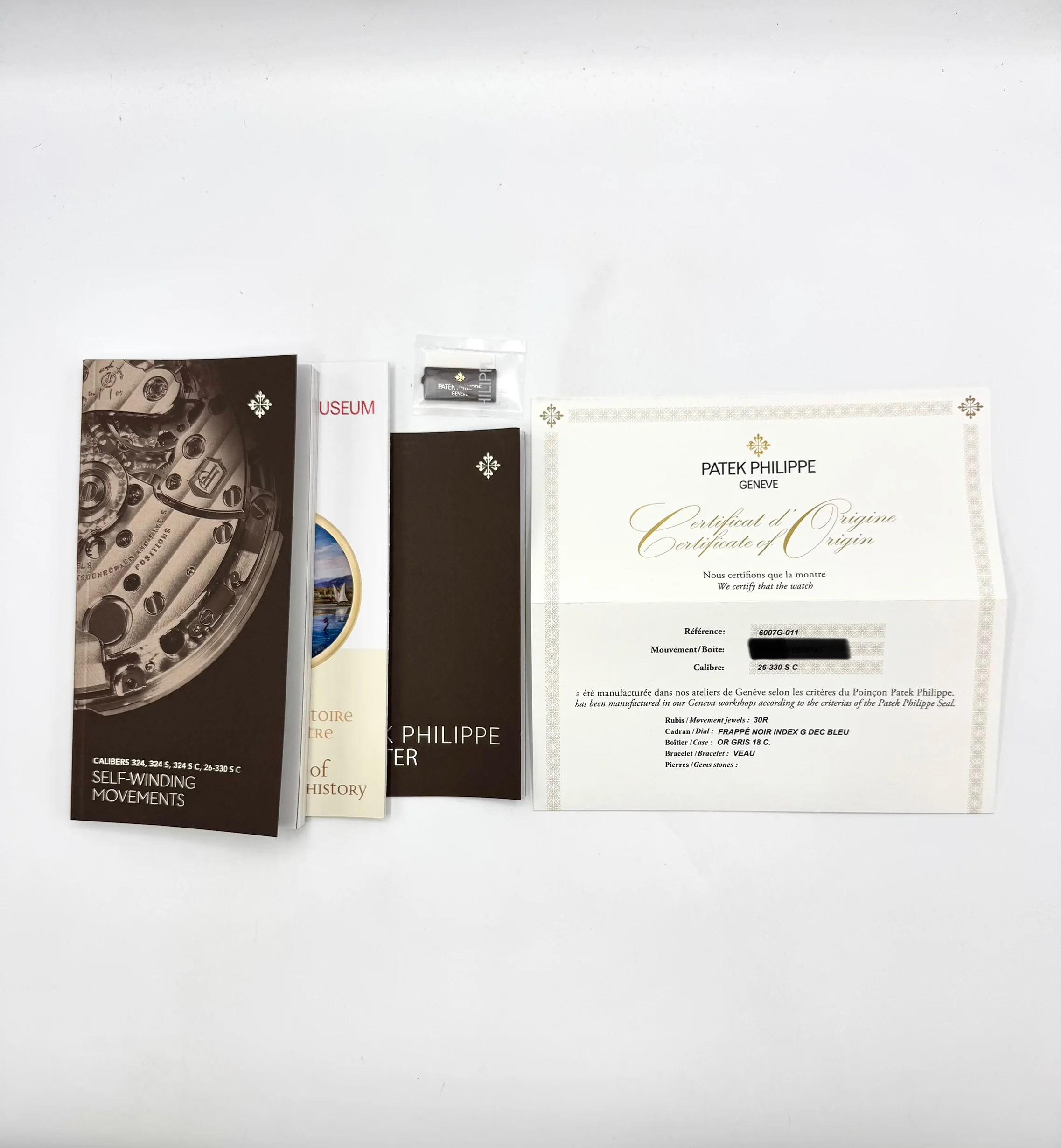 NEW 2023 Patek Philippe 6007G Calatrava White Gold Black Dial - Image 12