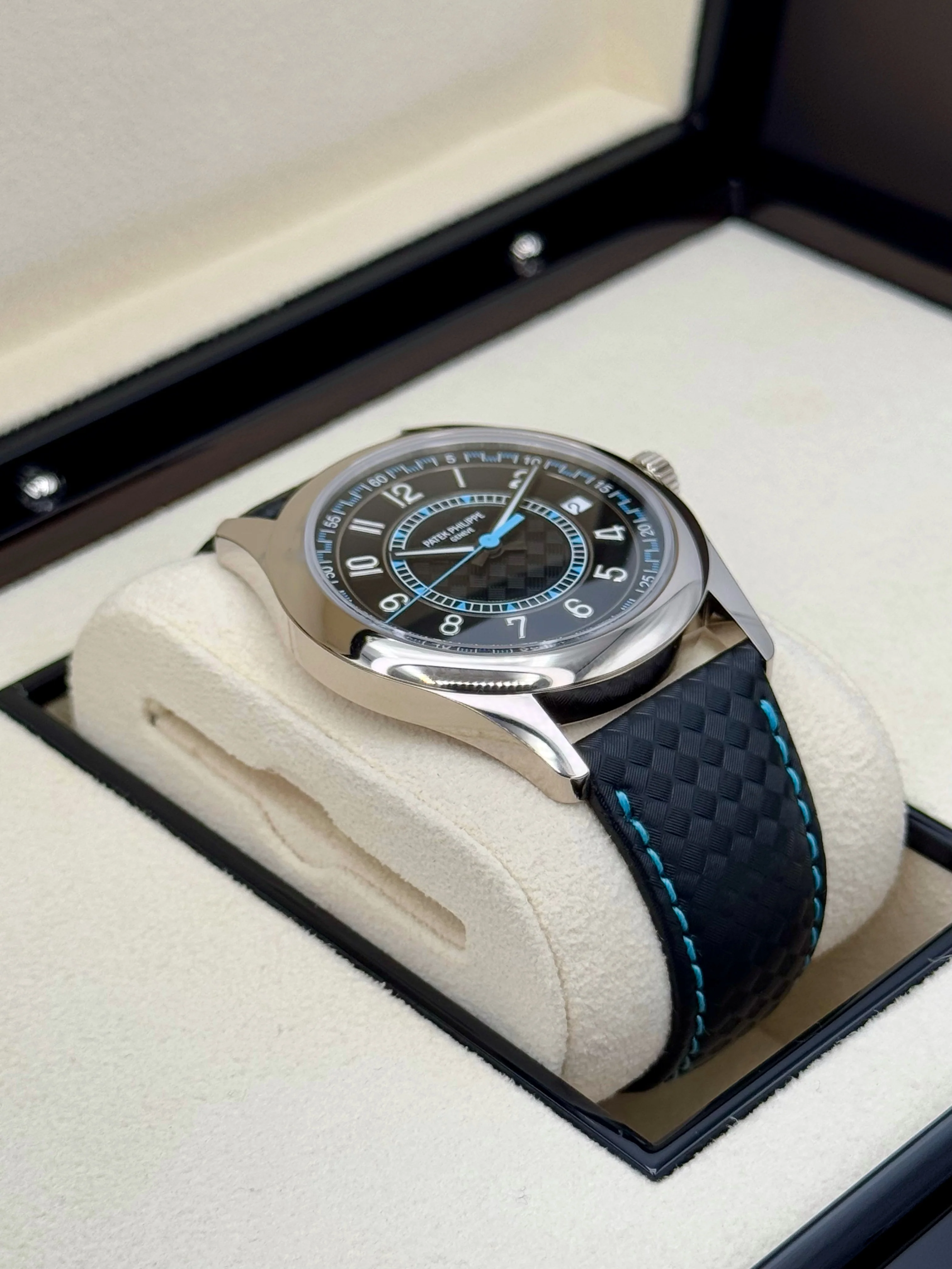 NEW 2023 Patek Philippe 6007G Calatrava White Gold Black Dial - Image 6