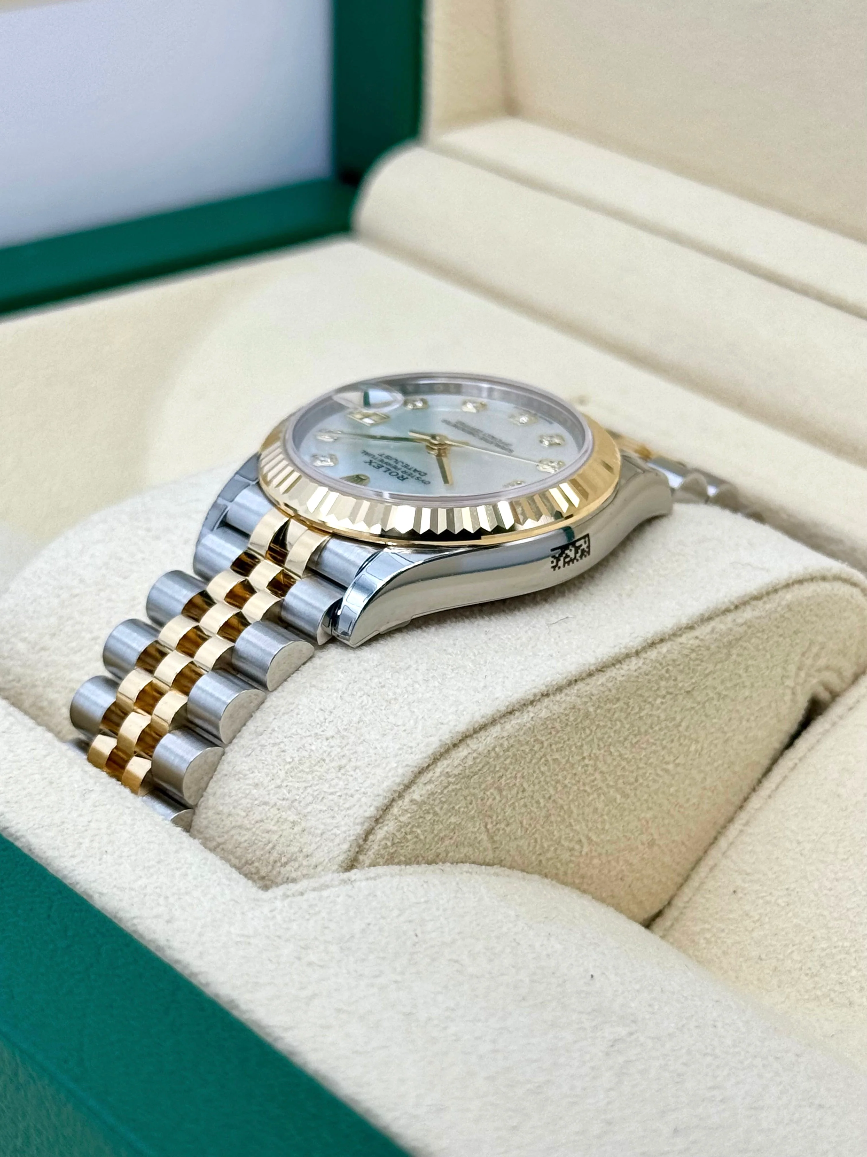NEW 2023 Rolex Datejust 31mm 278273 Two-Tone Jubilee MOP Dimond Dial - Image 8