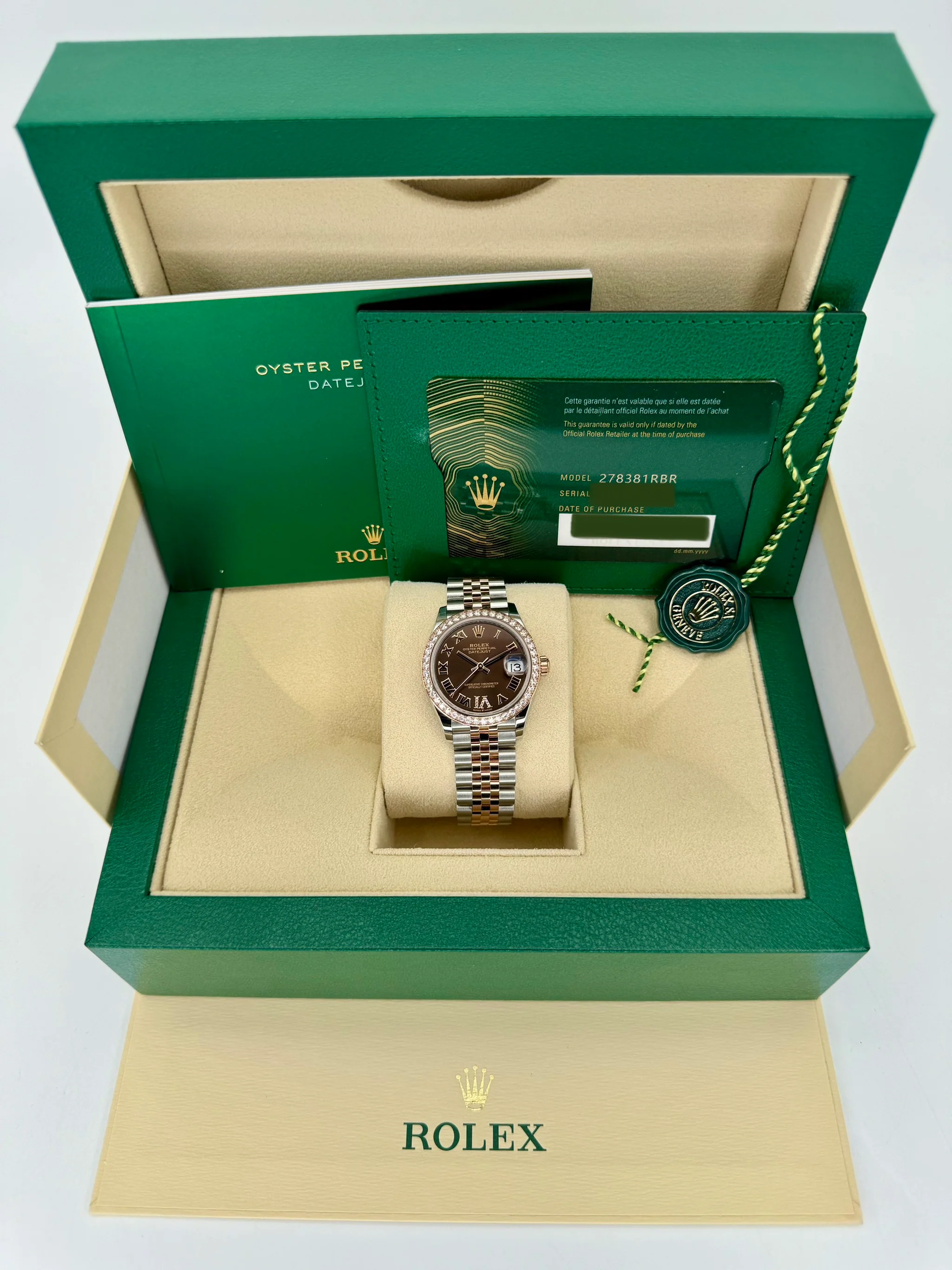 NEW 2023 Rolex Lady Datejust 31mm 278381RBR Two-Tone Chocolate Dial - Image 11