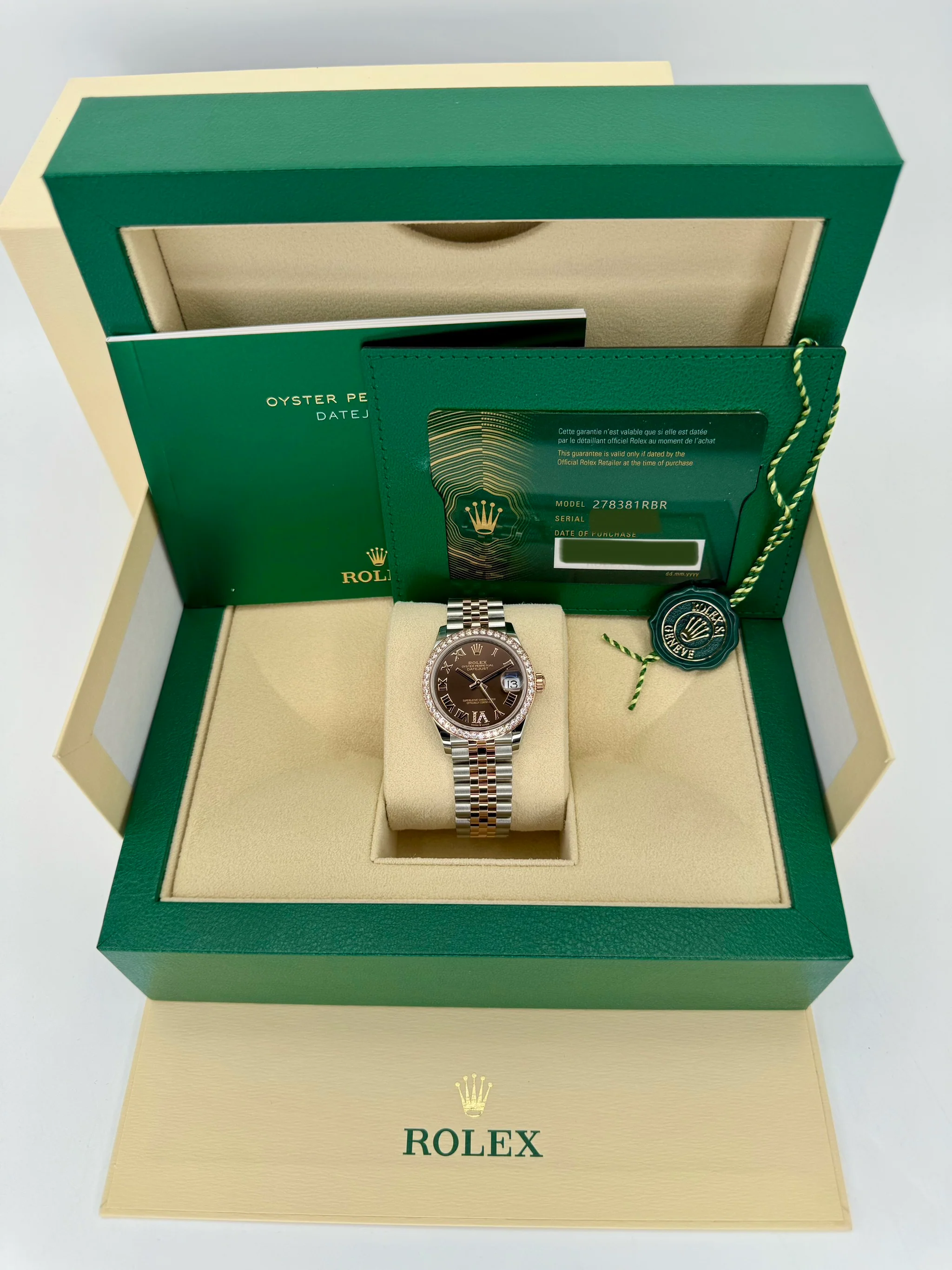 NEW 2023 Rolex Lady Datejust 31mm 278381RBR Two-Tone Chocolate Dial - Image 12