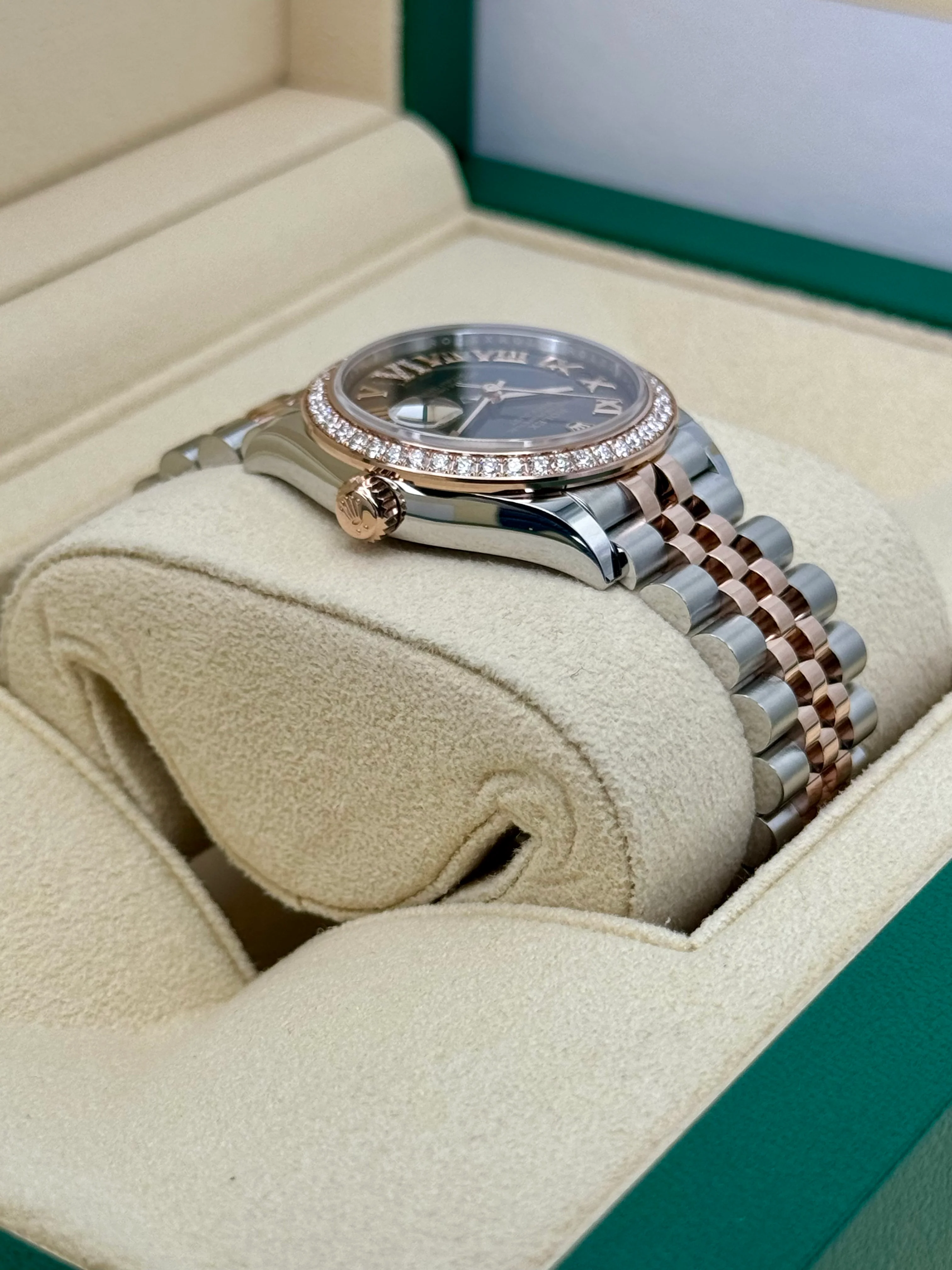 NEW 2023 Rolex Lady Datejust 31mm 278381RBR Two-Tone Chocolate Dial - Image 8
