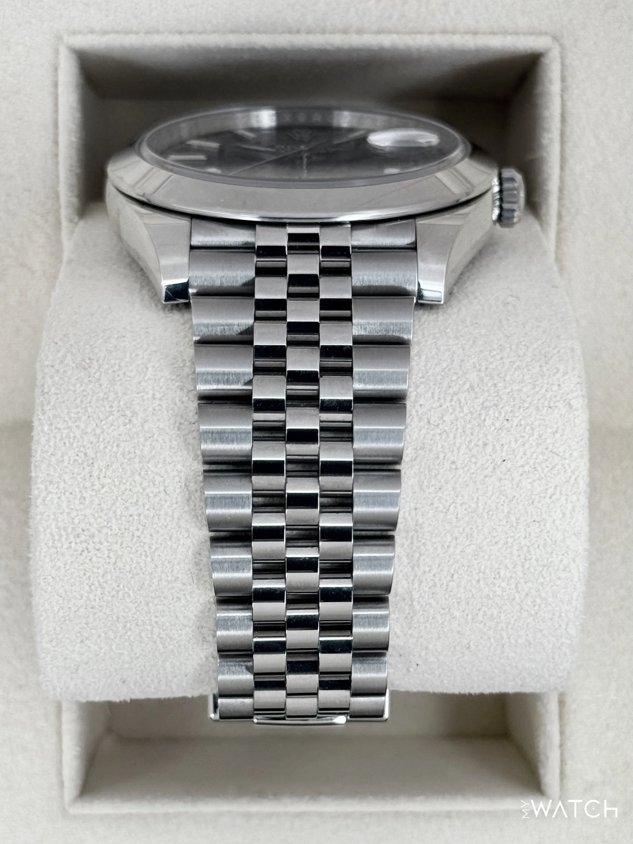 NEW 2023 Rolex Datejust 41mm 126300 Stainless Steel Jubilee Blue Dial - Image 3