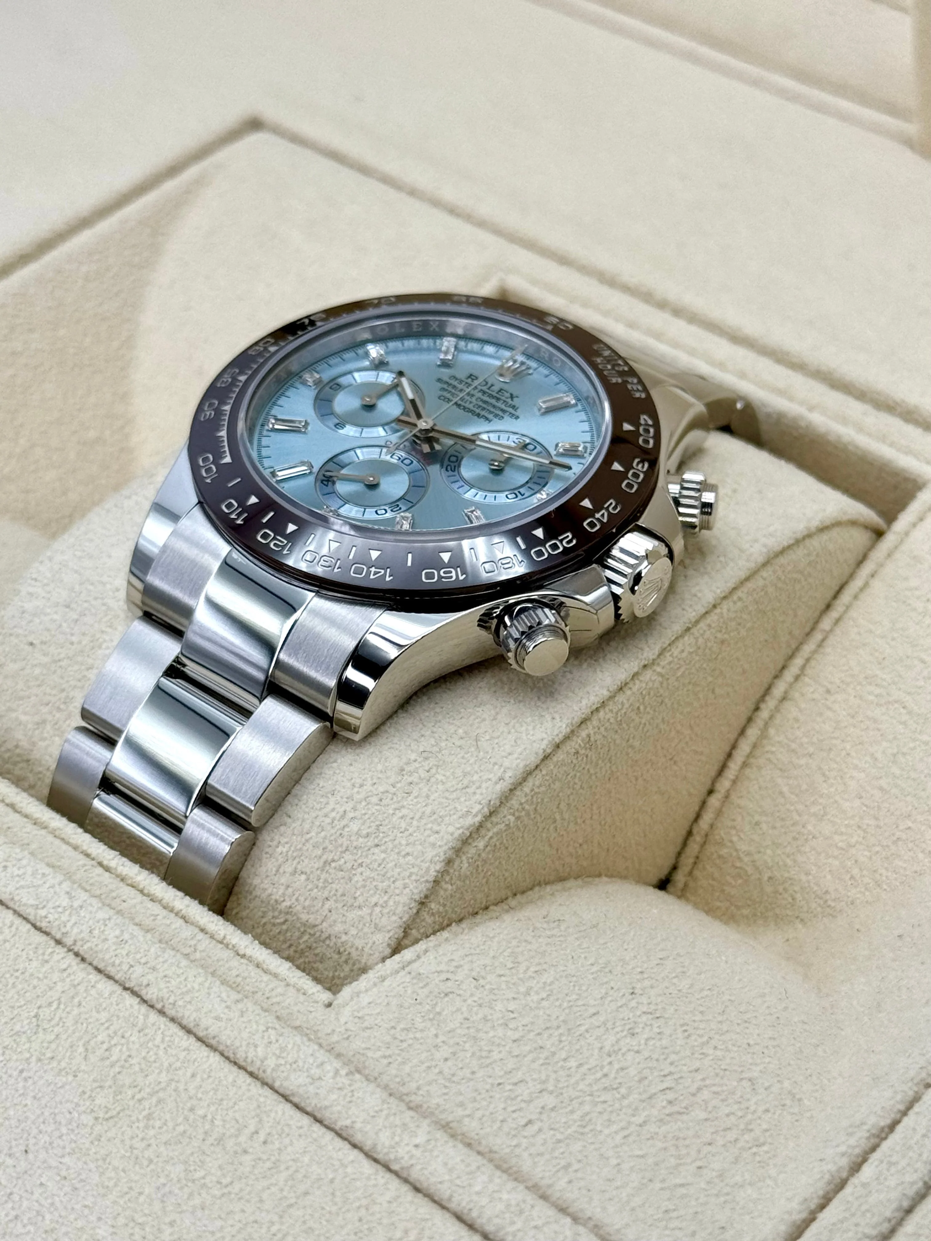 NEW 2023 Rolex Daytona 40mm 116506 Platinum Ice Blue Diamond Dial - Image 5