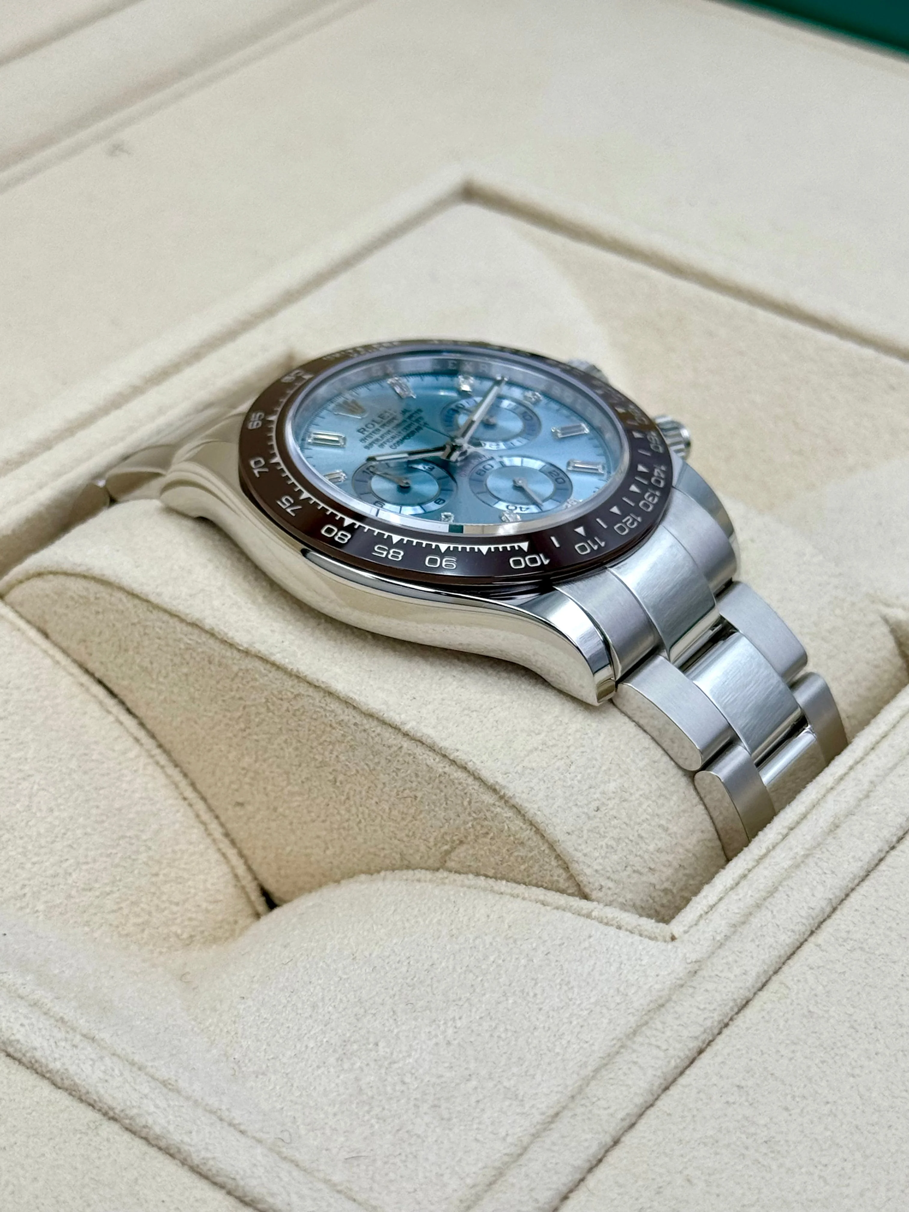 NEW 2023 Rolex Daytona 40mm 116506 Platinum Ice Blue Diamond Dial - Image 6