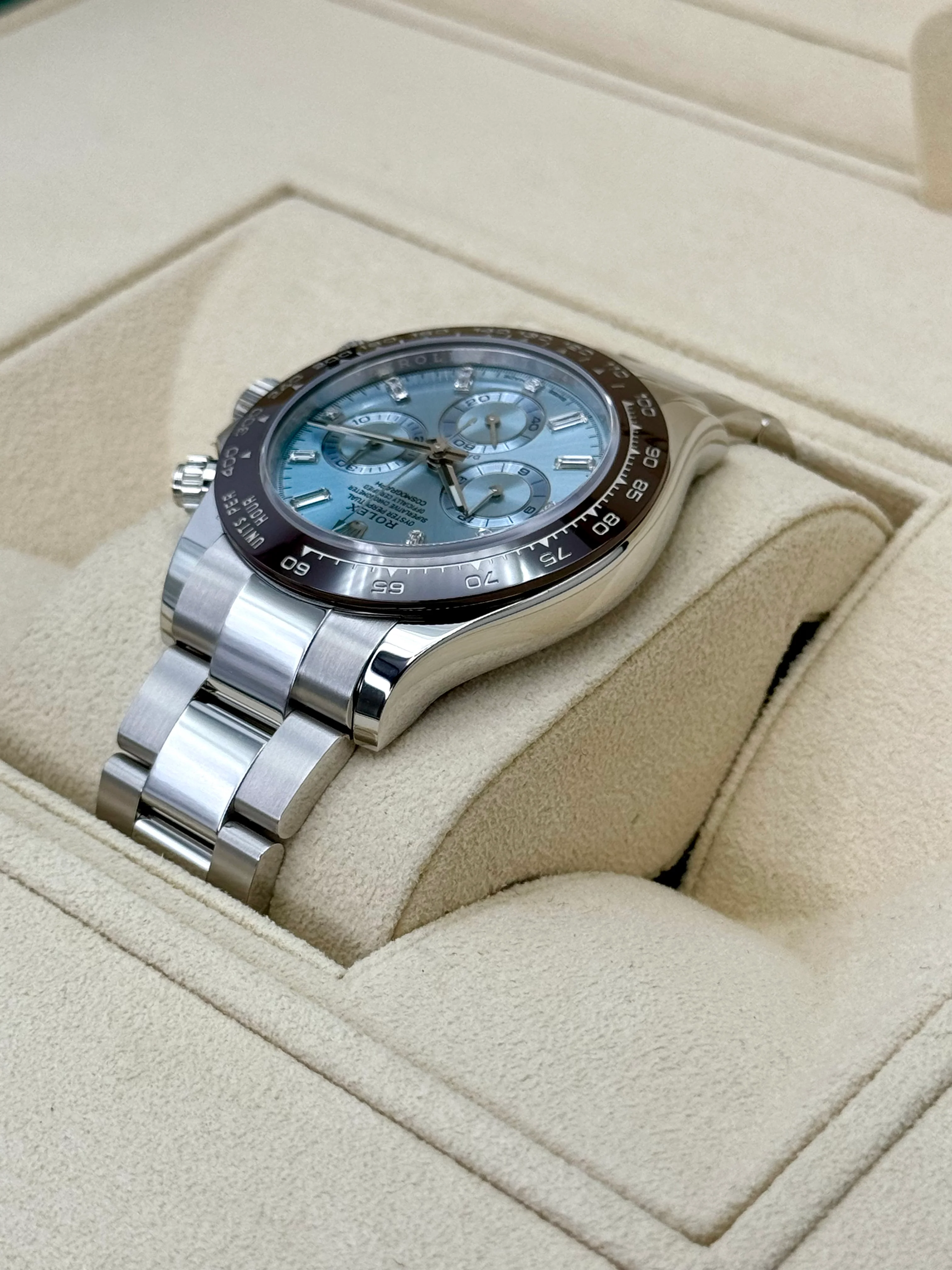 NEW 2023 Rolex Daytona 40mm 116506 Platinum Ice Blue Diamond Dial - Image 7
