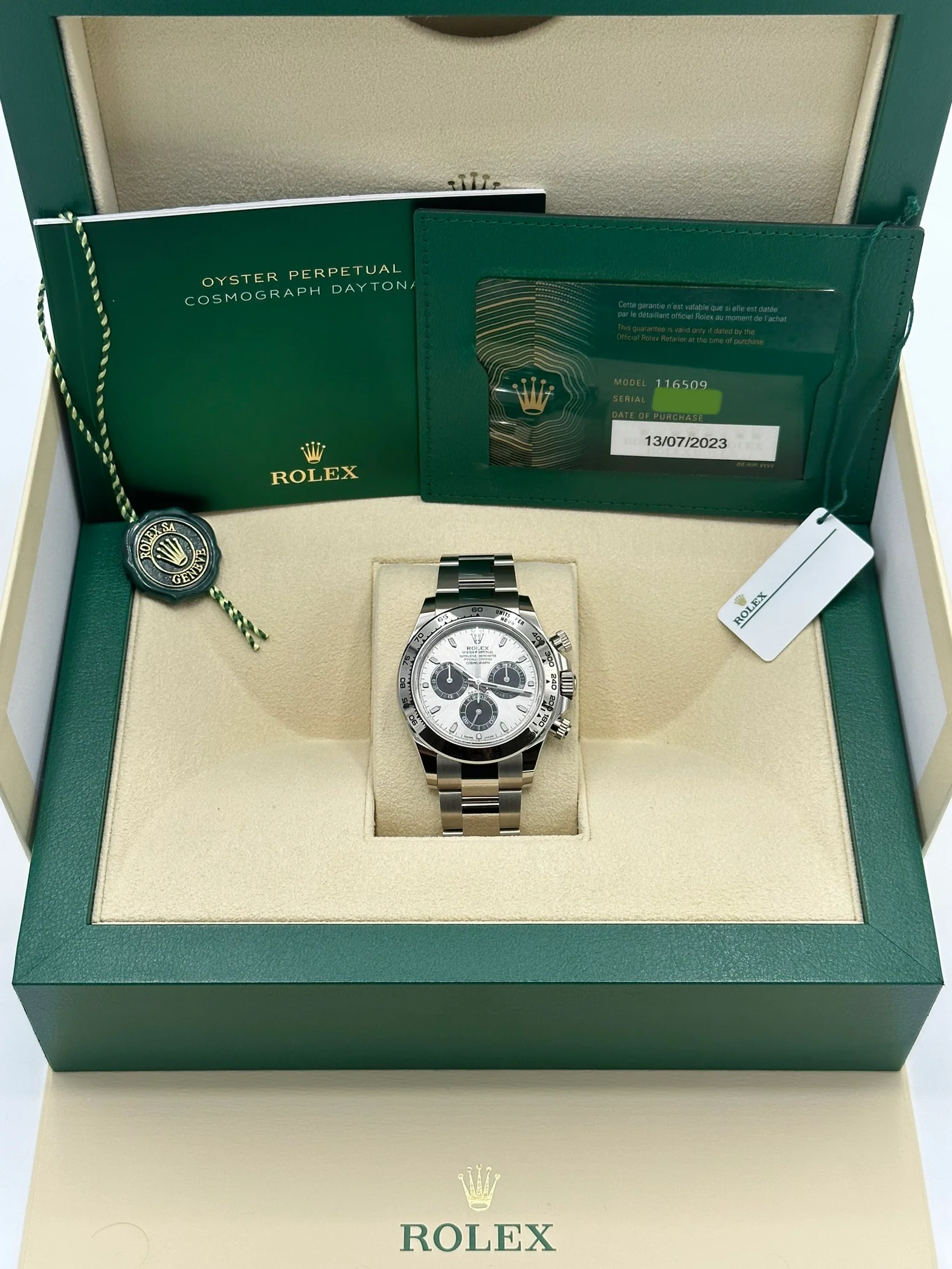 NEW 2023 Rolex Daytona 40mm 116509 White Gold Silver Dial - Image 11