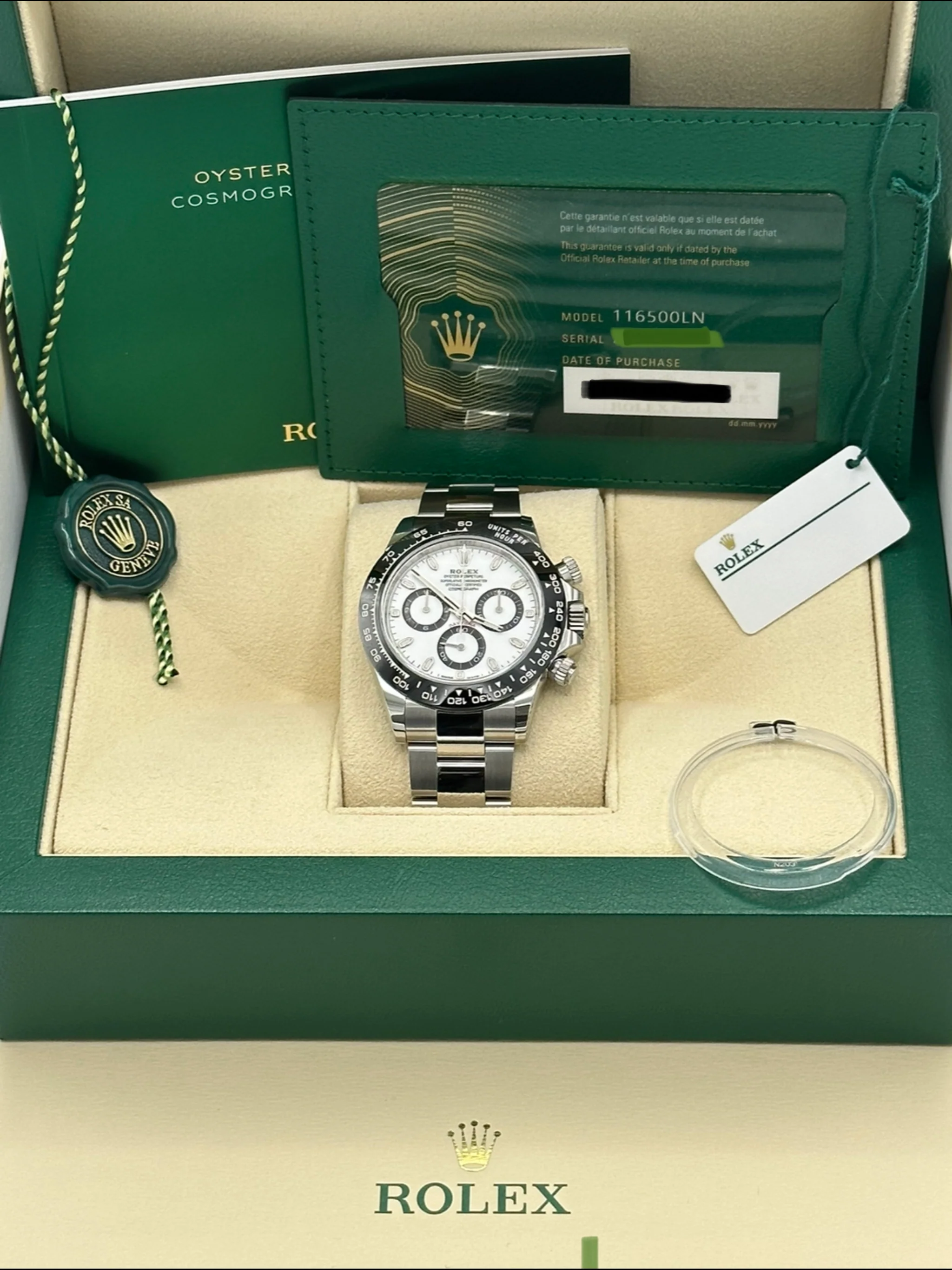 NEW 2023 Rolex Daytona 40mm 116500LN Stainless Steel Panda Dial - Image 9