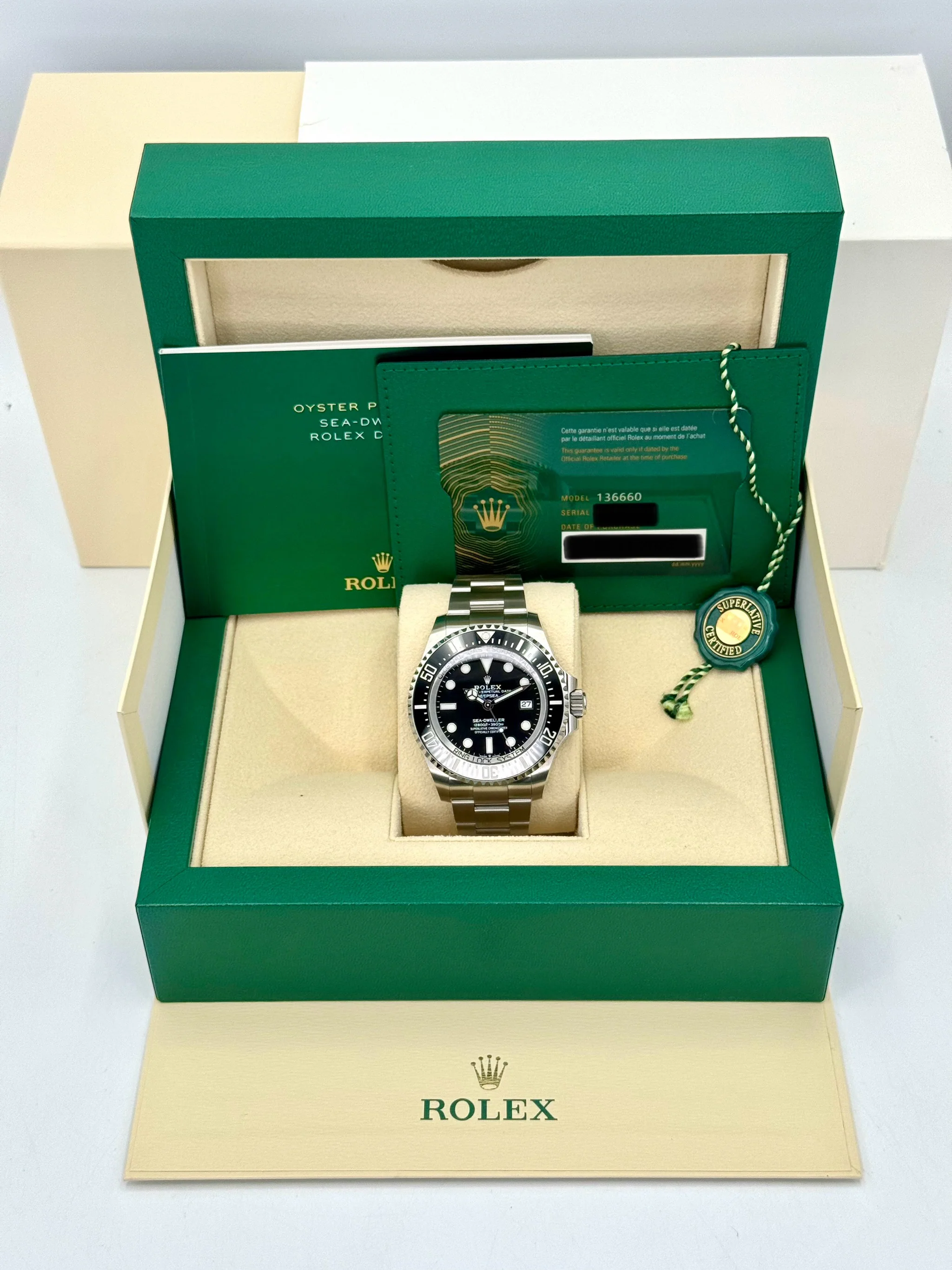 NEW 2023 Rolex Deepsea 44mm 136660 Stainless Steel Black Dial - Image 12