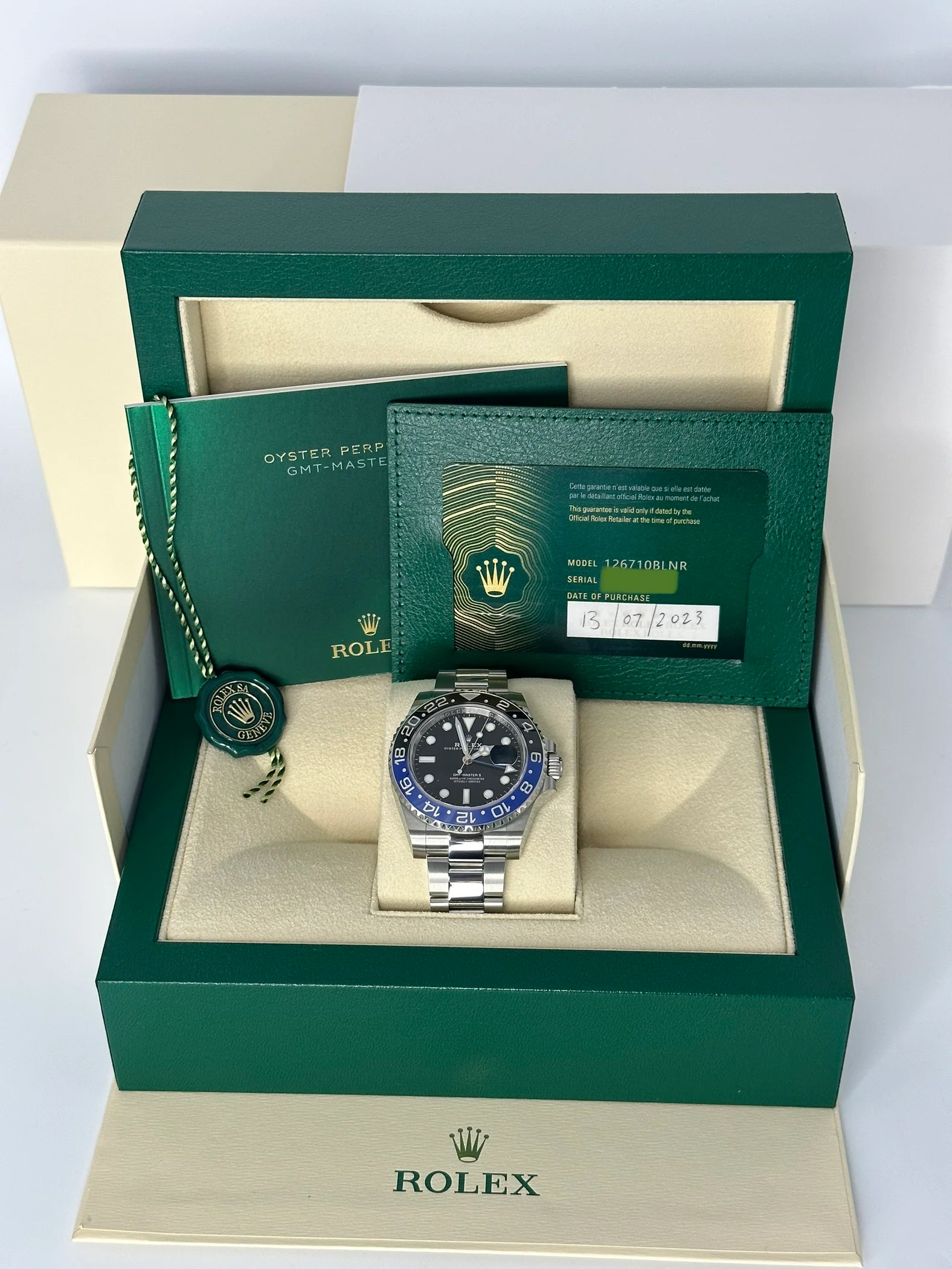 NEW 2023 Rolex GMT-Master II "Batman" 40mm 126710BLNR Oyster - Image 12