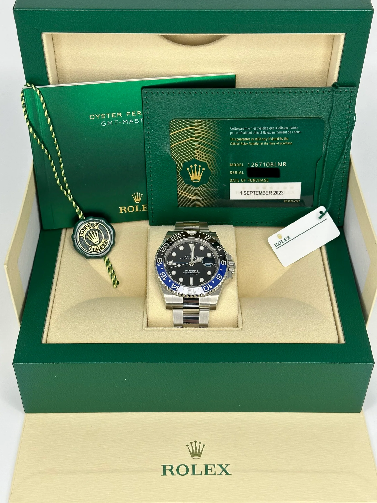 NEW 2023 Rolex GMT-Master II "Batman" 40mm 126710BLNR Oyster - Image 11