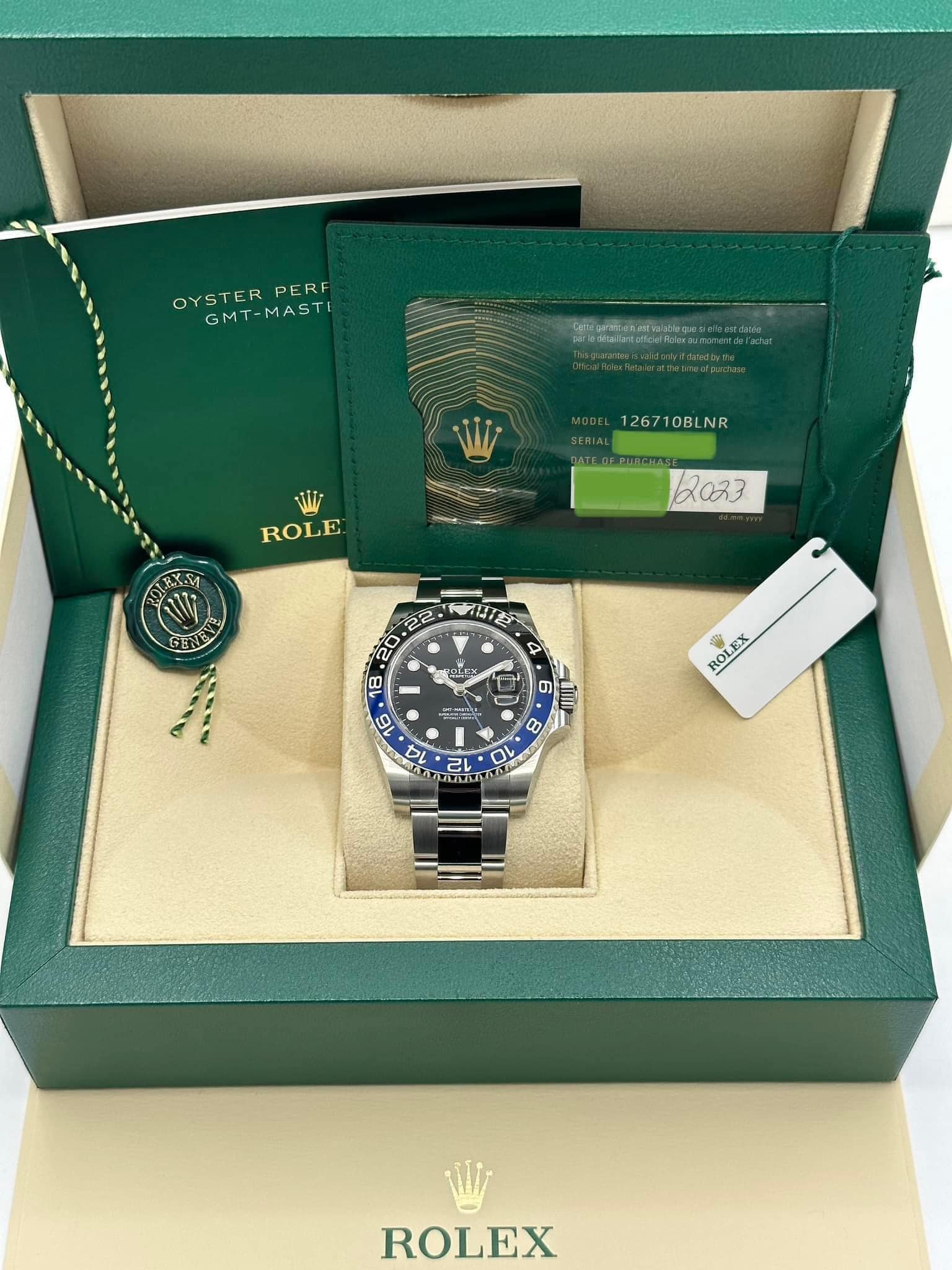 NEW 2023 Rolex GMT-Master II "Batman" 40mm 126710BLNR Oyster - Image 11