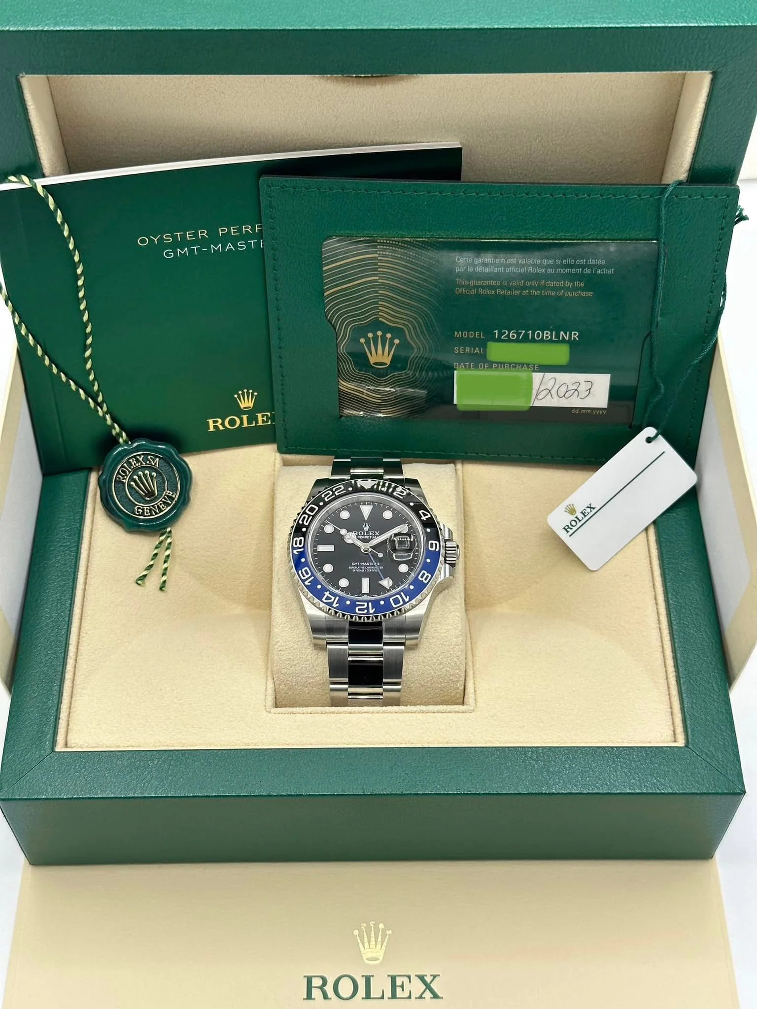NEW 2023 Rolex GMT-Master II "Batman" 40mm 126710BLNR Oyster - Image 11